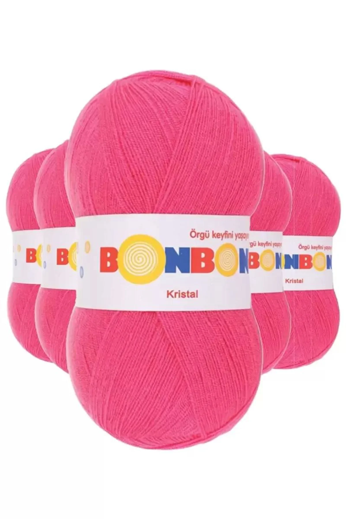 5 Adet Kristal El Örgü Lif İpi Orkide Pembe 98319 - bonbon mudanis - Just Cheap Store Görsel 2
