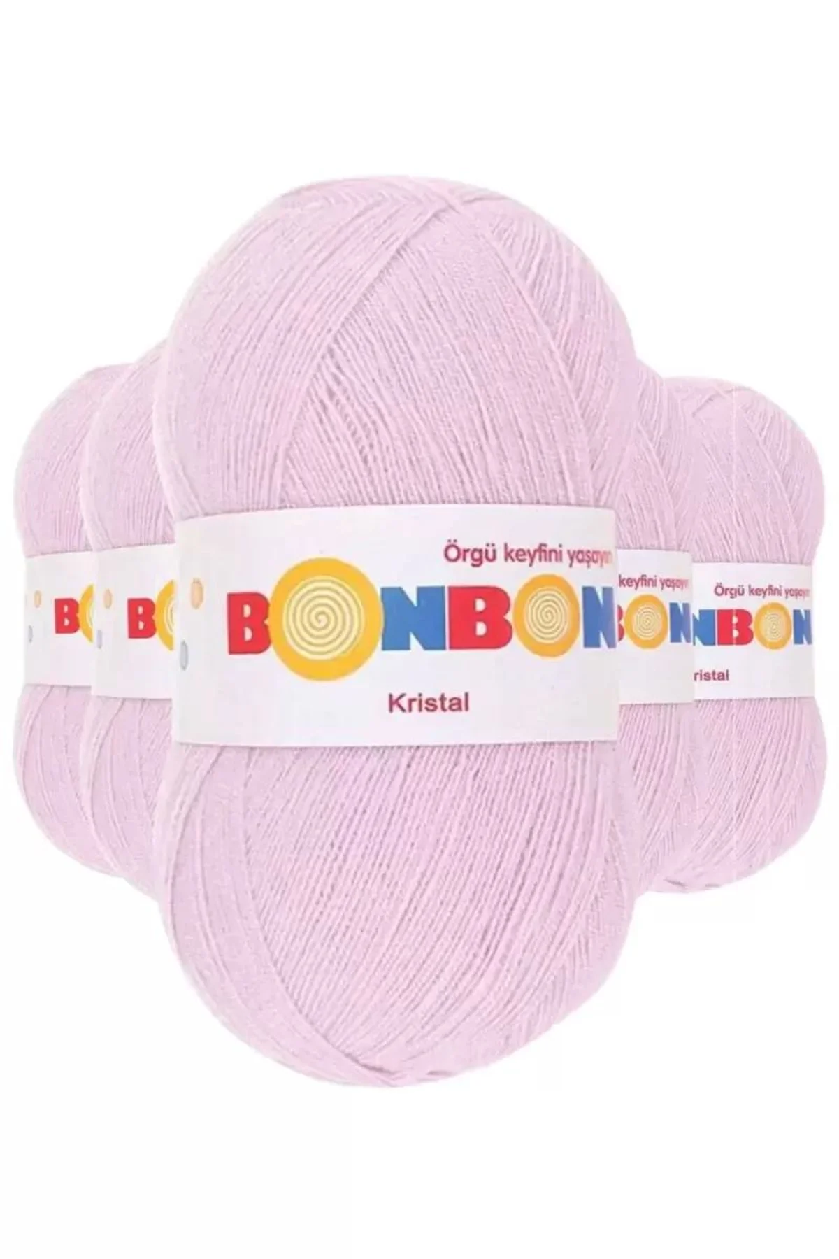 5 Adet Kristal El Örgü Lif İpi Lila 98332 - bonbon mudanis - Just Cheap Store Görsel 2