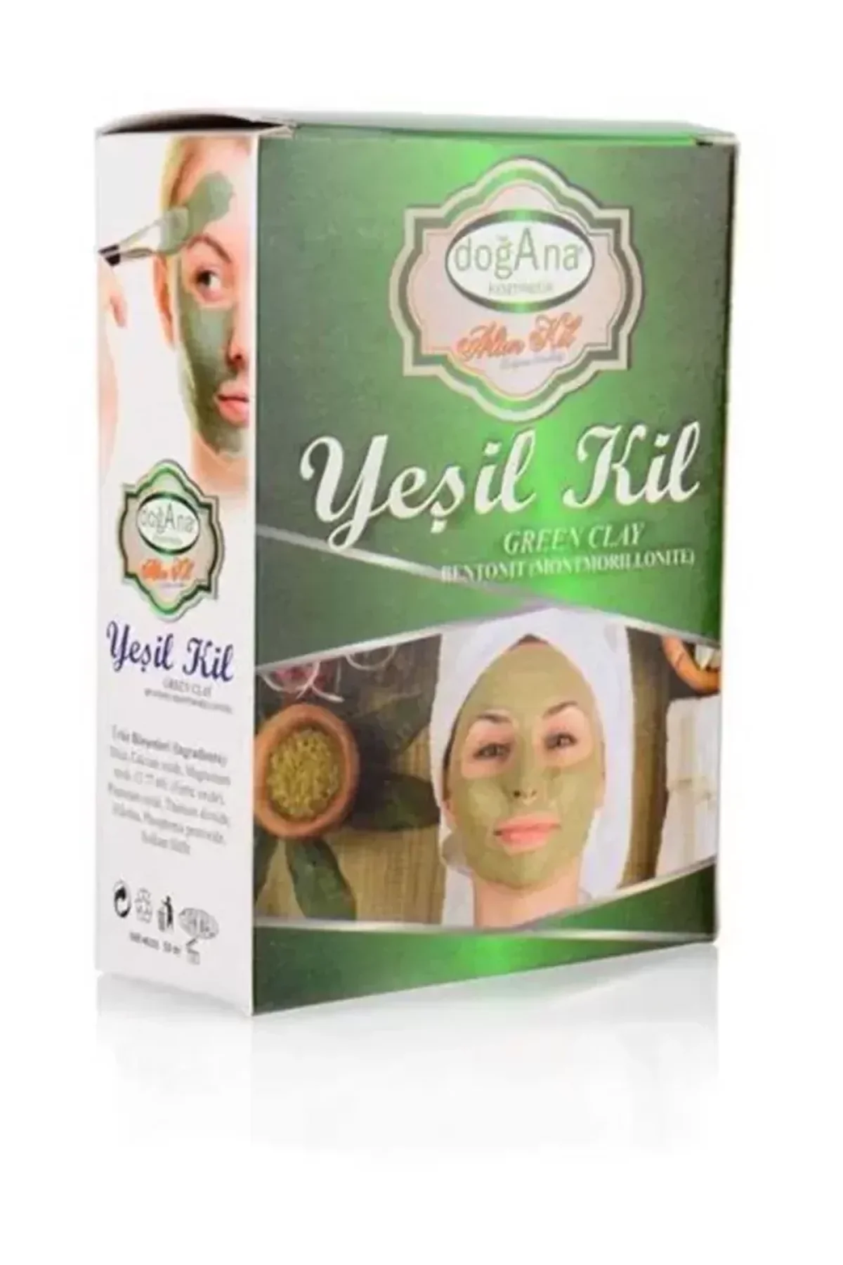 Yeşil Kil Öğütülmüş Doğal Saf Naturel 250 gr mudanis