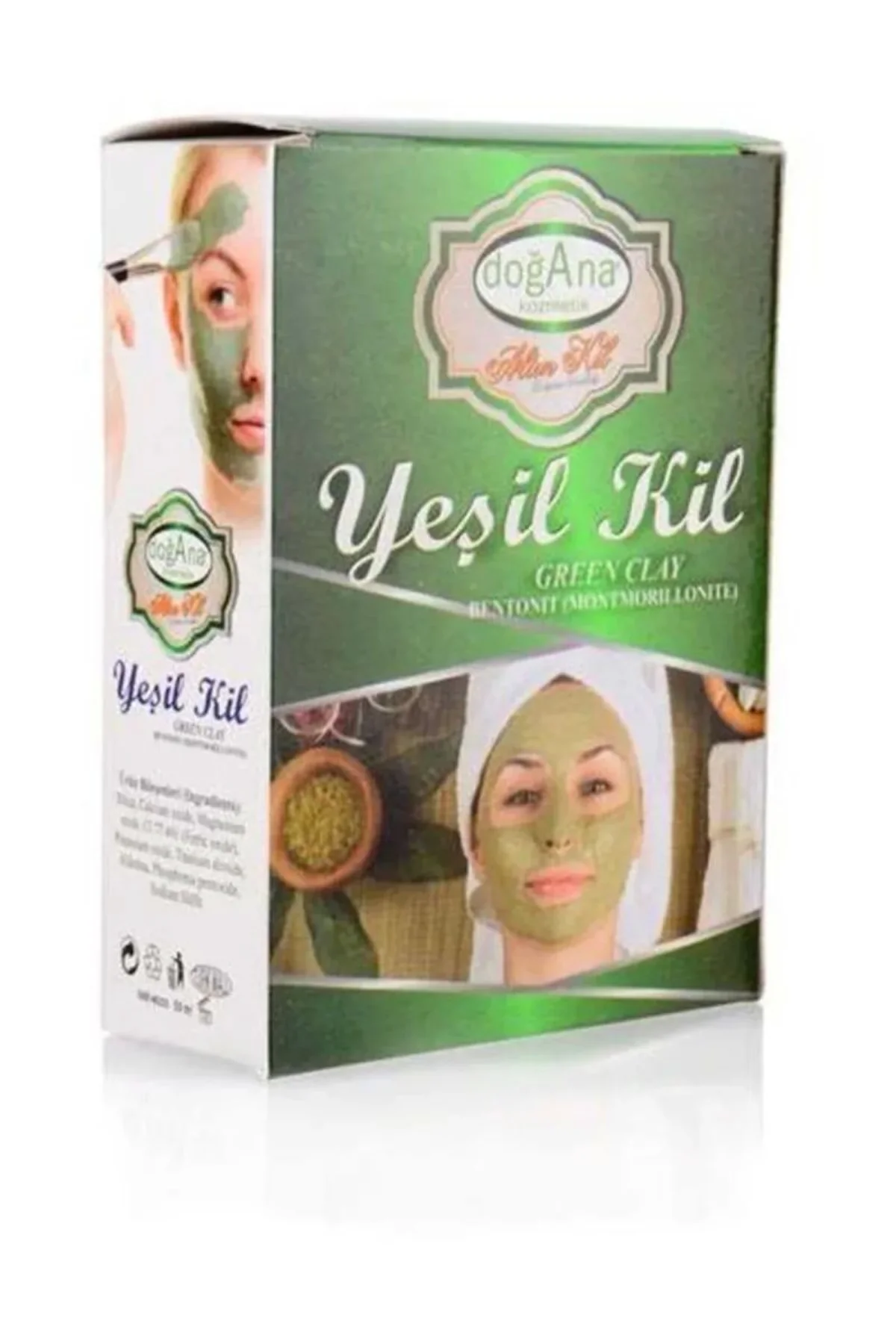 Yeşil Kil Öğütülmüş Doğal Saf Naturel 250 gr mudanis - Just Cheap Store Görsel 3