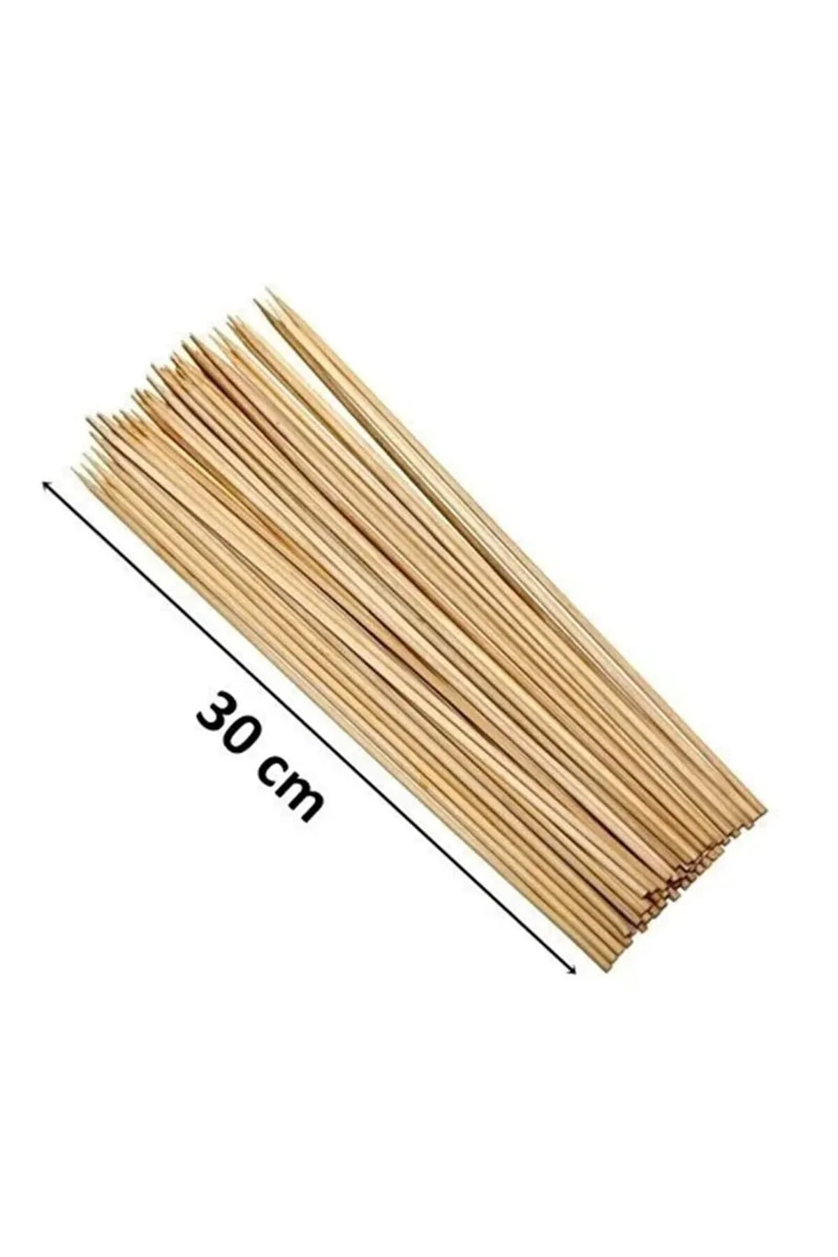 Ahşap Çöp Şiş Çubuğu 30 Cm - 50 Adet mudanis - Just Cheap Store Görsel 2