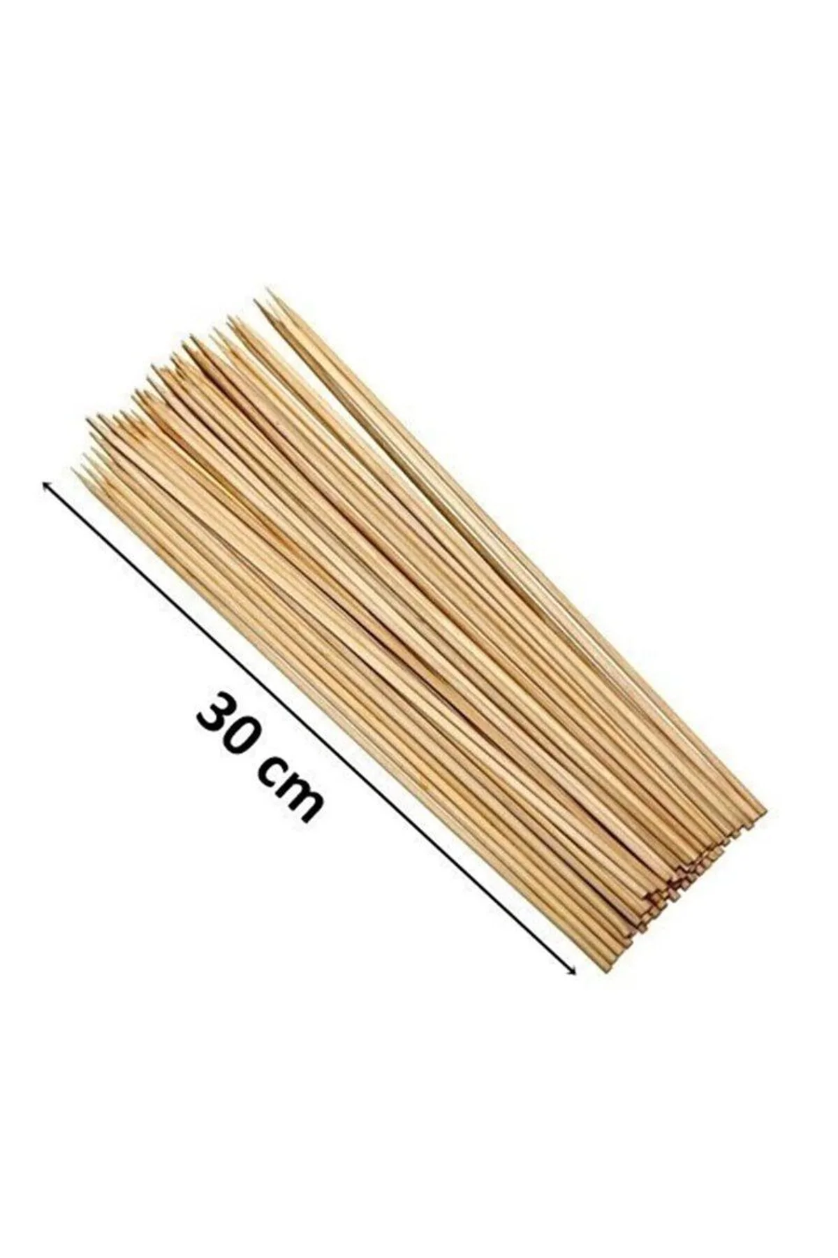 Ahşap Çöp Şiş Çubuğu 30 Cm - 50 Adet mudanis - Just Cheap Store Görsel 3