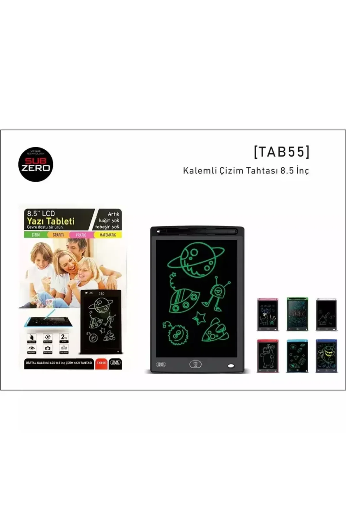 LCD Grafik Tablet Çocuk Çizim Tahtası 8.5 inch ( 22 cm ) Djital Karalama Tableti Yüksek Kalite mudan