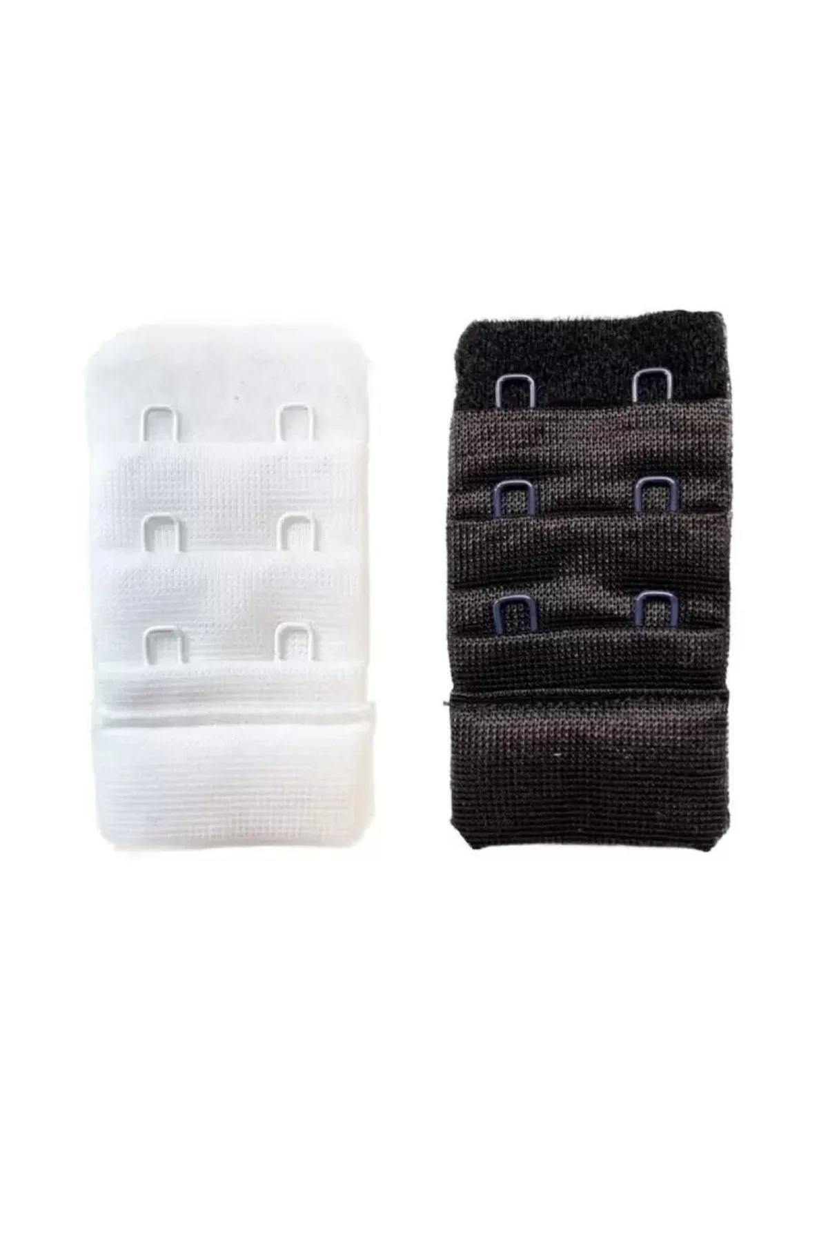 2 Adet Agraf Sütyen Uzatma Kopçası 3 Sıra / 2 Kanca Beyaz Siyah mudanis - Just Cheap Store Görsel 4