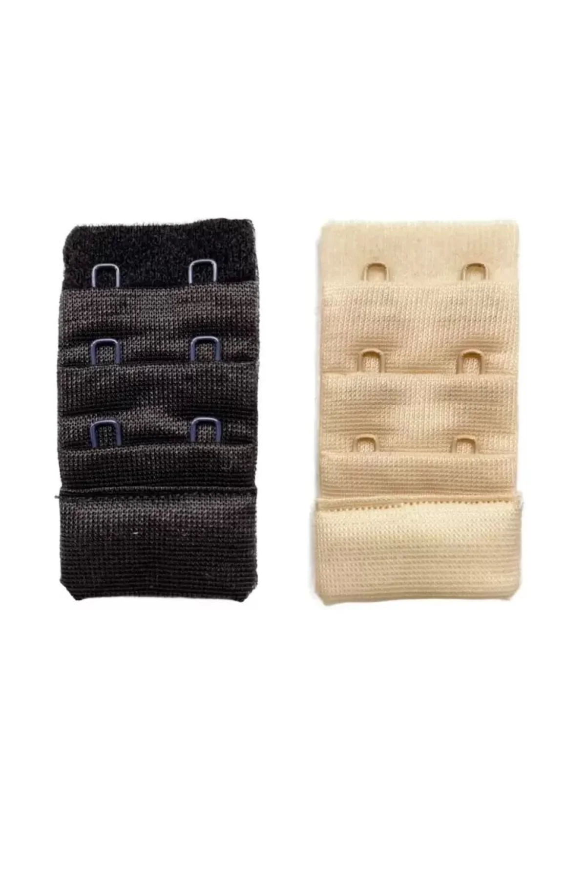 2 Adet Agraf Sütyen Uzatma Kopçası 3 Sıra / 2 Kanca Siyah Ten mudanis - Just Cheap Store Görsel 4