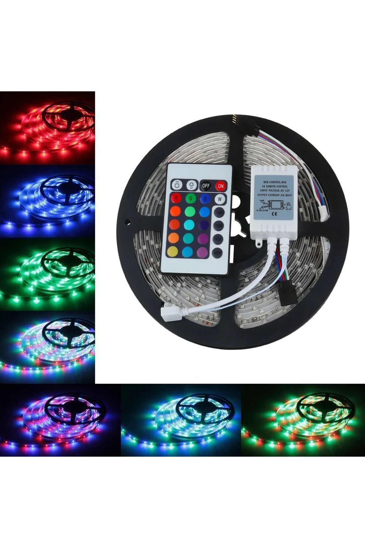 5 Metre Rgb Şerit Led Seti-İç ve Dış Mekan Silikonlu-Tak Çalıştır - Just Cheap Store Görsel 3