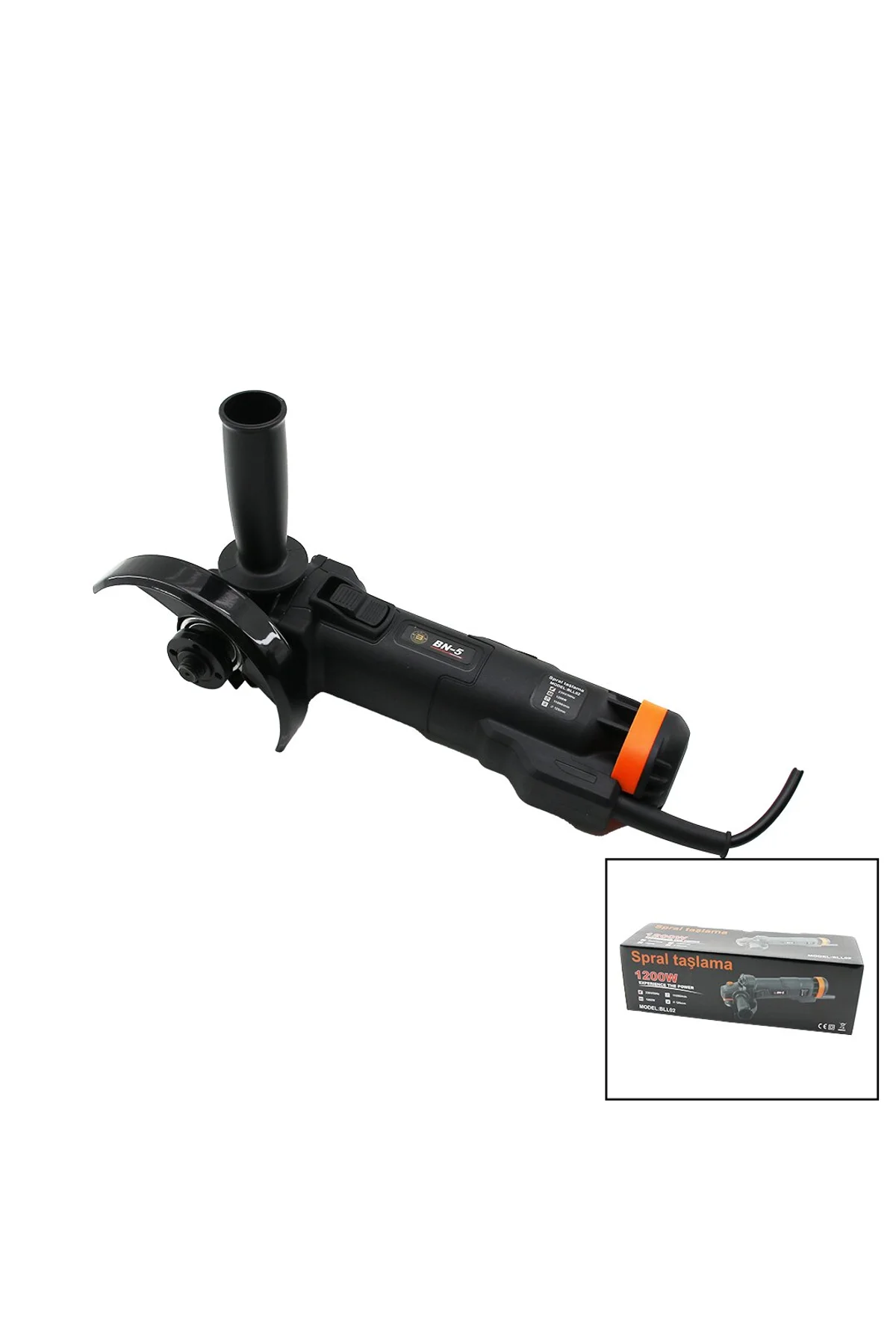 SPRAL TAŞLAMA 1200W SİYAH - TURUNCU 11000/min - 125mm BLL-02 (4741)