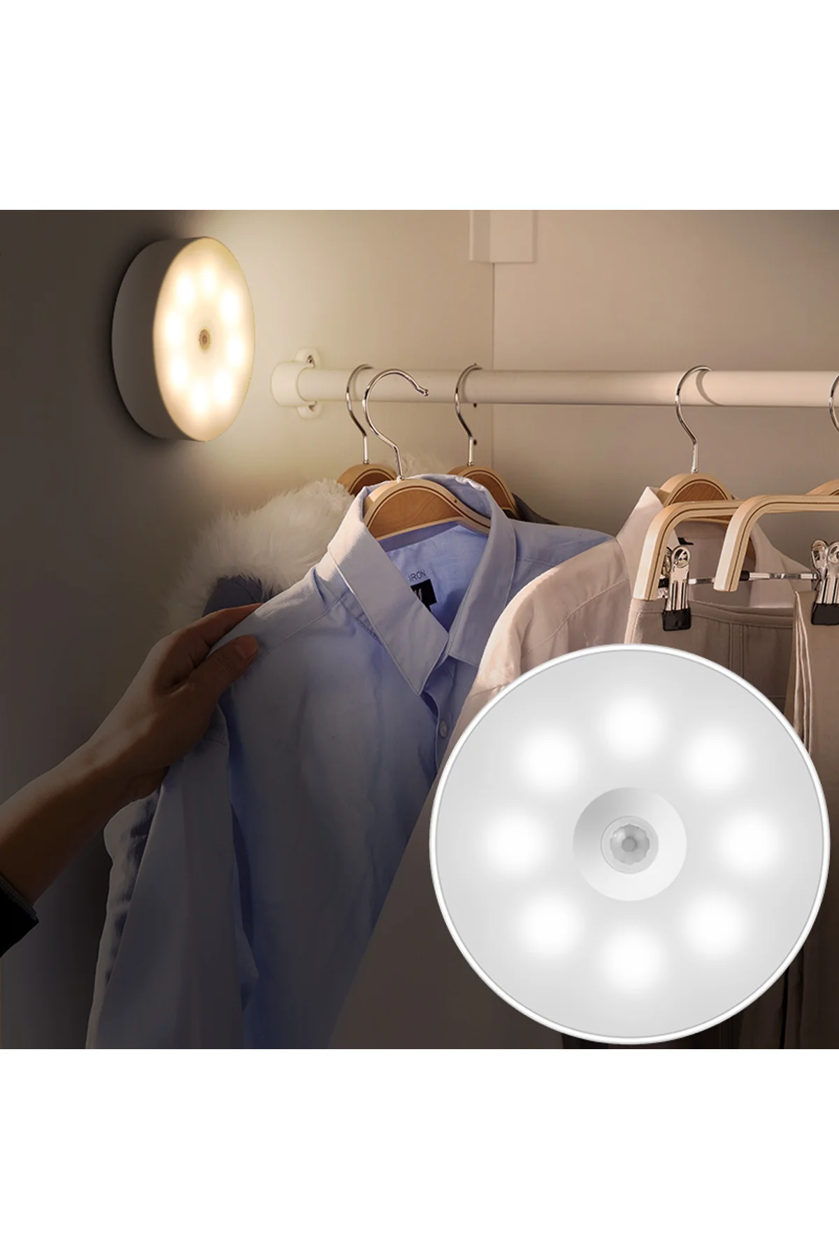 Şarjlı Sensörlü Gece LED Lambası - Just Cheap Store Görsel 3