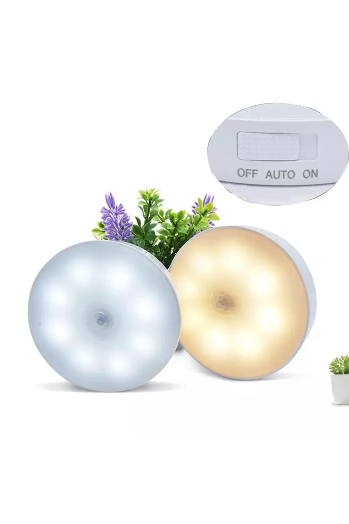 Şarjlı Sensörlü Gece LED Lambası - Just Cheap Store Görsel 2