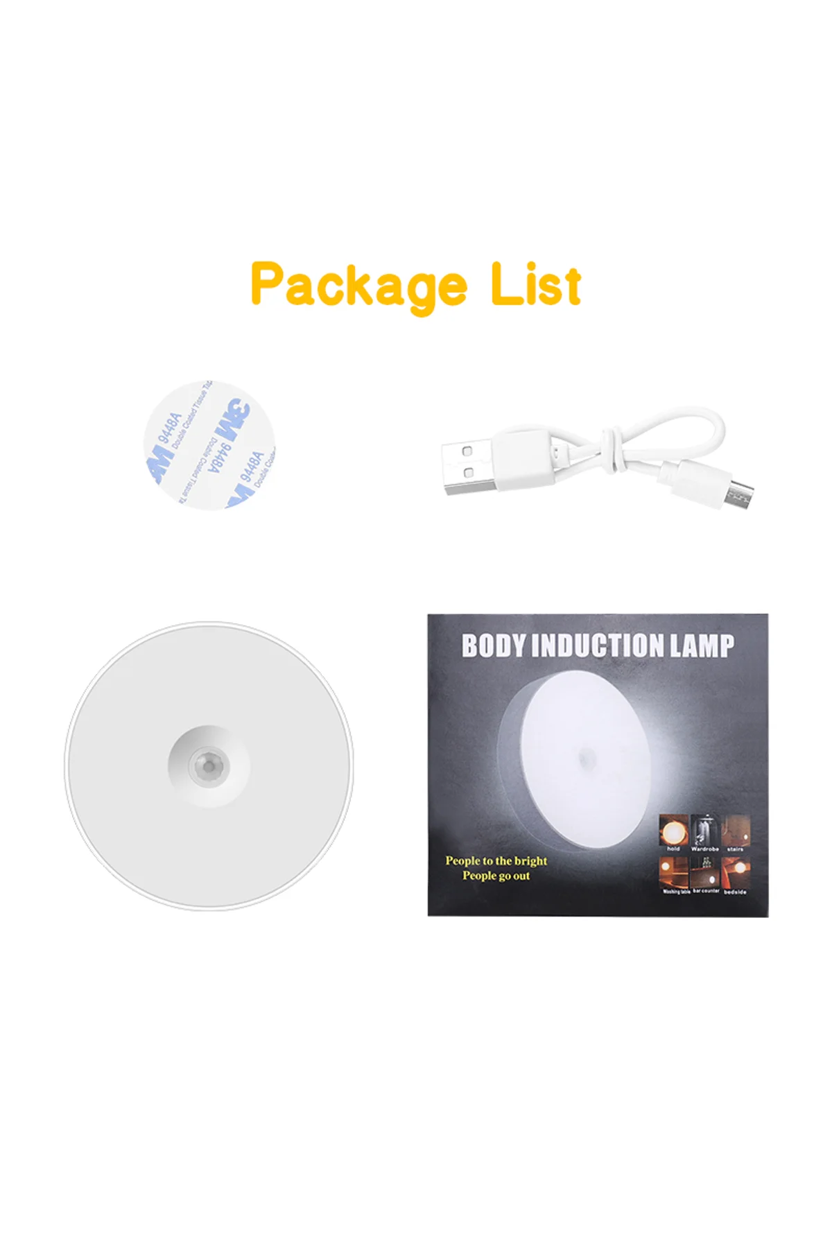 Şarjlı Sensörlü Gece LED Lambası - Just Cheap Store Görsel 4