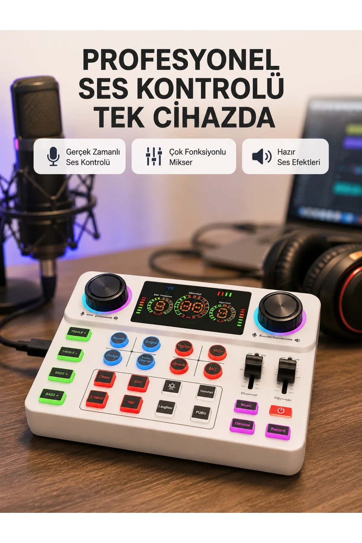 Bluetooth Bağlantılı Karaoke Ve Yayın Ses Kontrol Ünitesi