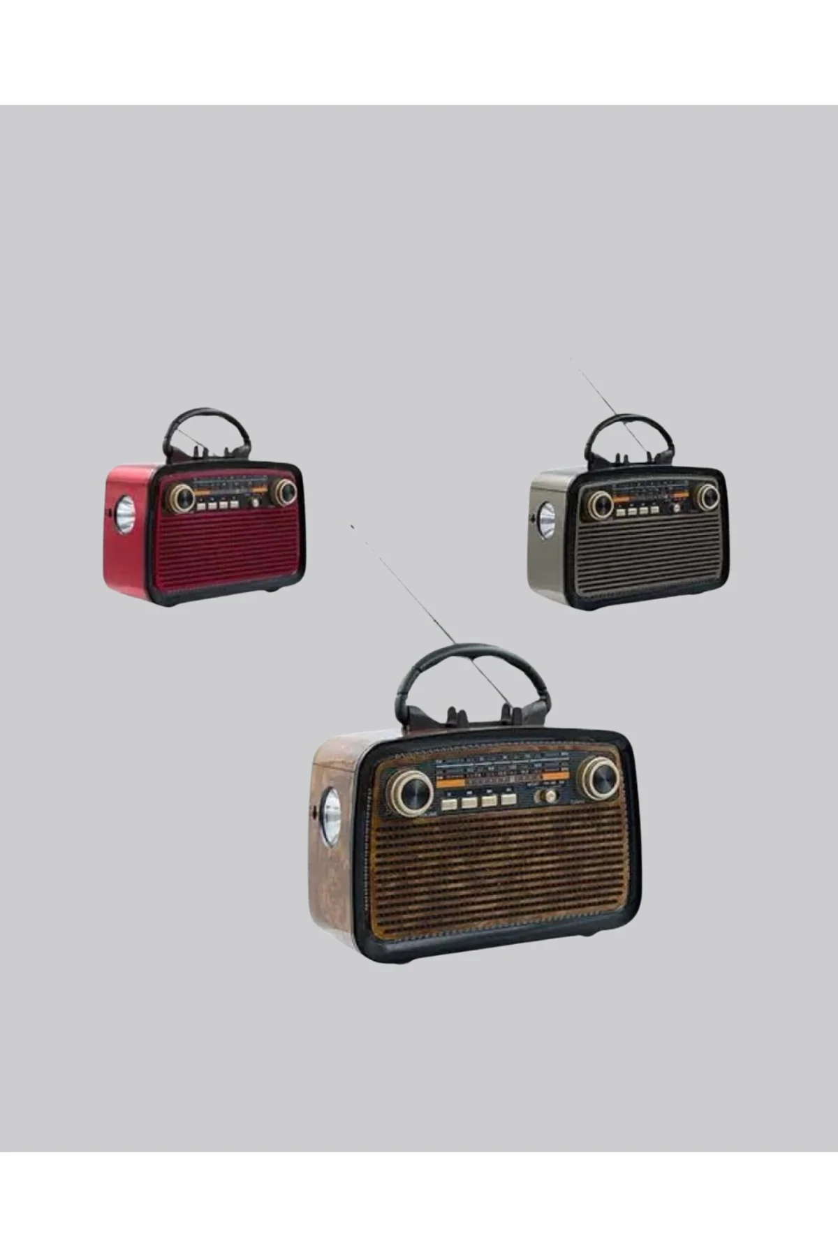 Ahşap Dokulu Bluetooth Müzik Kutusu – Vintage Led Tasarımıyla Modern Ses Deneyimi - Just Cheap Store Görsel 5