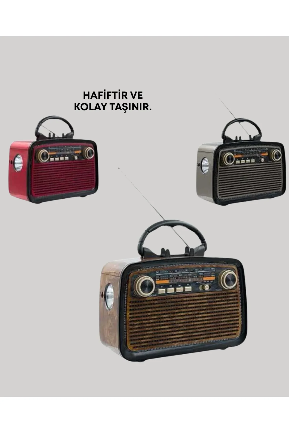 Bluetooth Bağlantılı Taşınabilir Hoparlör – Fm/am Radyo Özellikli, Şarj Edilebilir Batarya, 1 Kg - Just Cheap Store Görsel 3