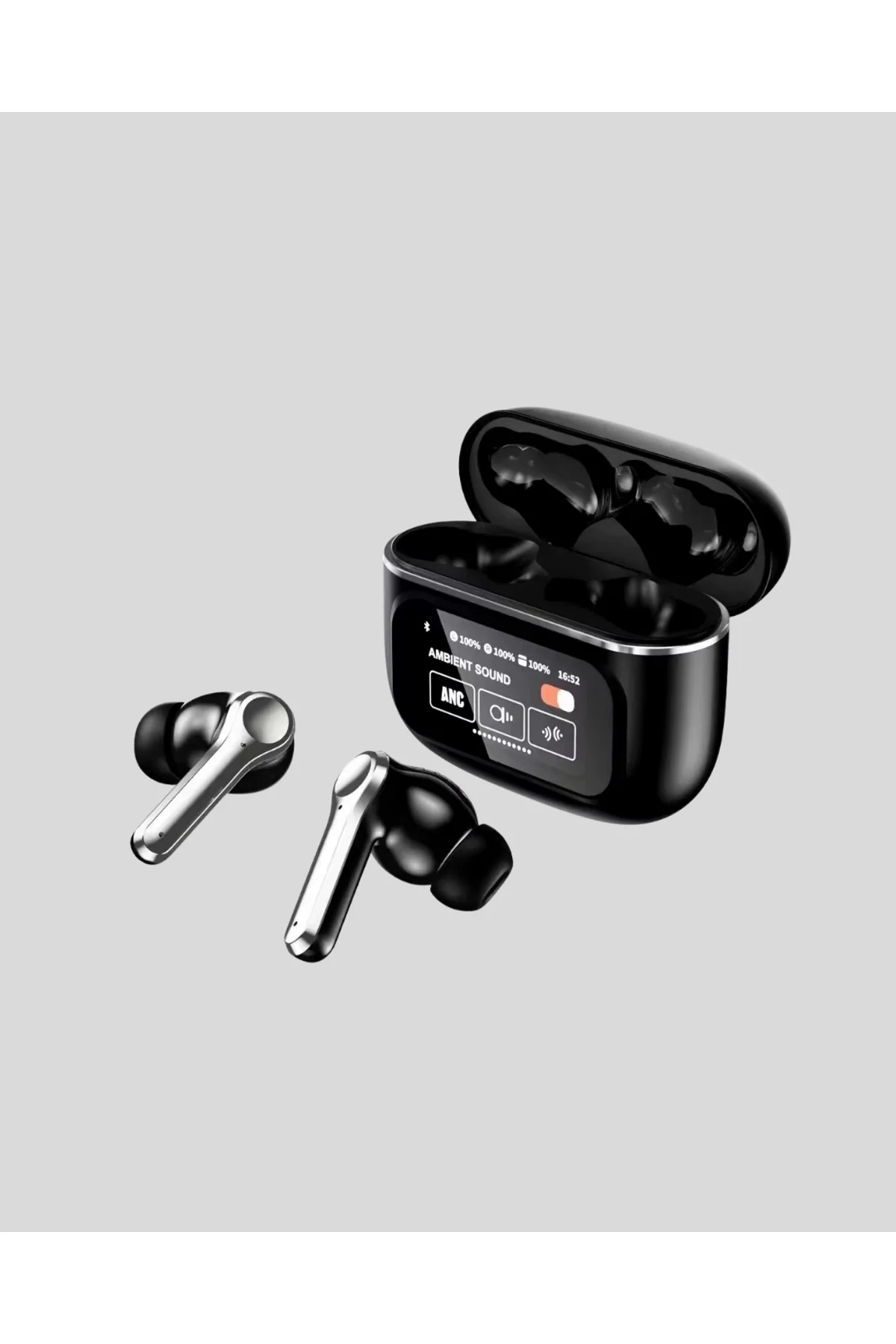 Bluetooth 5.3 Anc Kablosuz Kulaklık – Dokunmatik Kontrol, Dijital Ekran Ve Uzun Pil Ömrü - Just Cheap Store Görsel 4