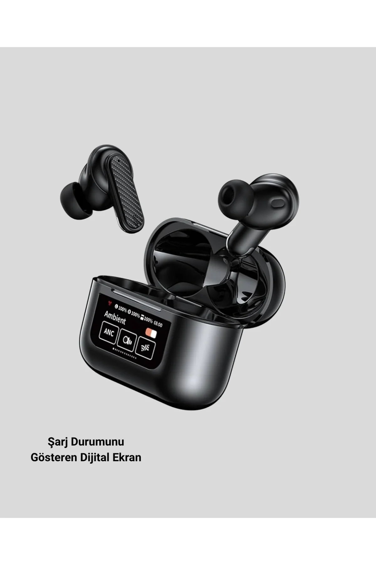 Bluetooth 5.3 Anc Kablosuz Kulaklık – Dokunmatik Kontrol, Dijital Ekran Ve Uzun Pil Ömrü - Just Cheap Store Görsel 2