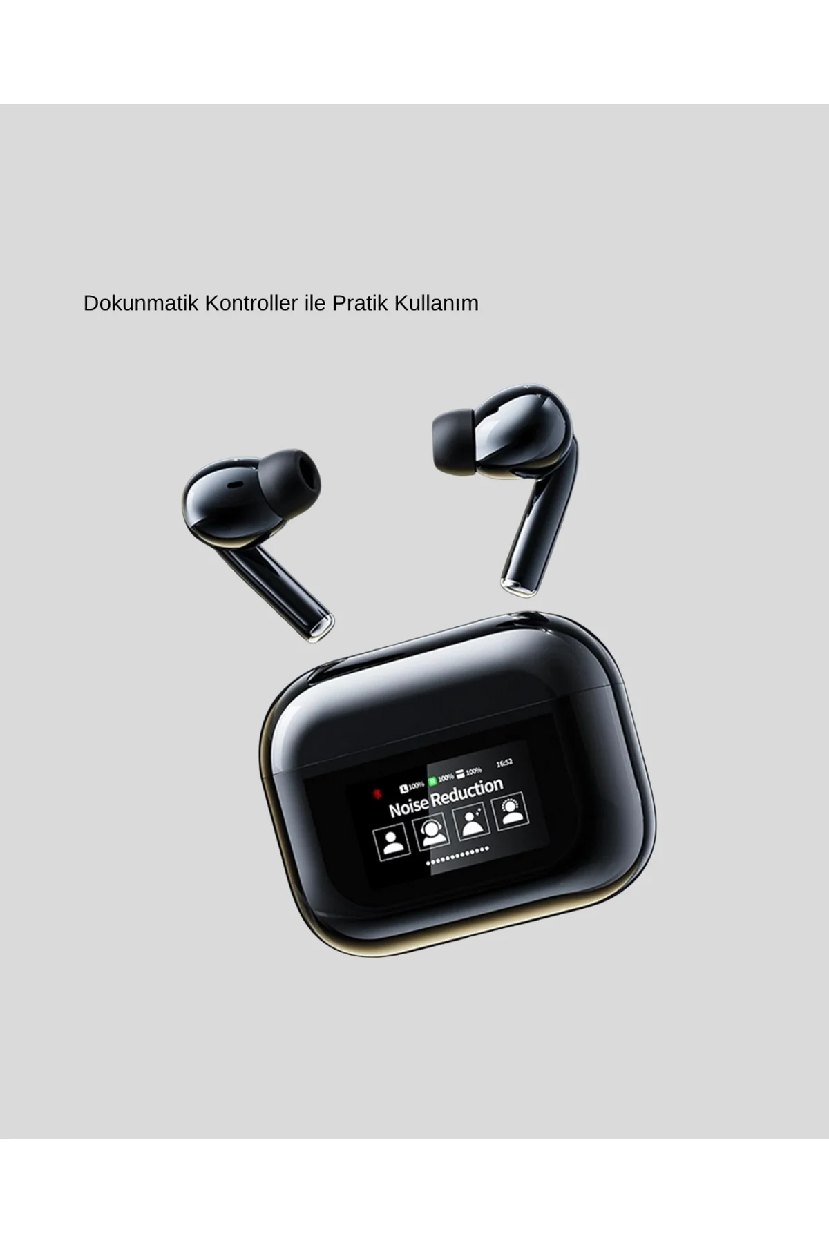 Bluetooth 5.3 Anc Kablosuz Kulaklık – Dokunmatik Kontrol, Dijital Ekran Ve Uzun Pil Ömrü - Just Cheap Store Görsel 3