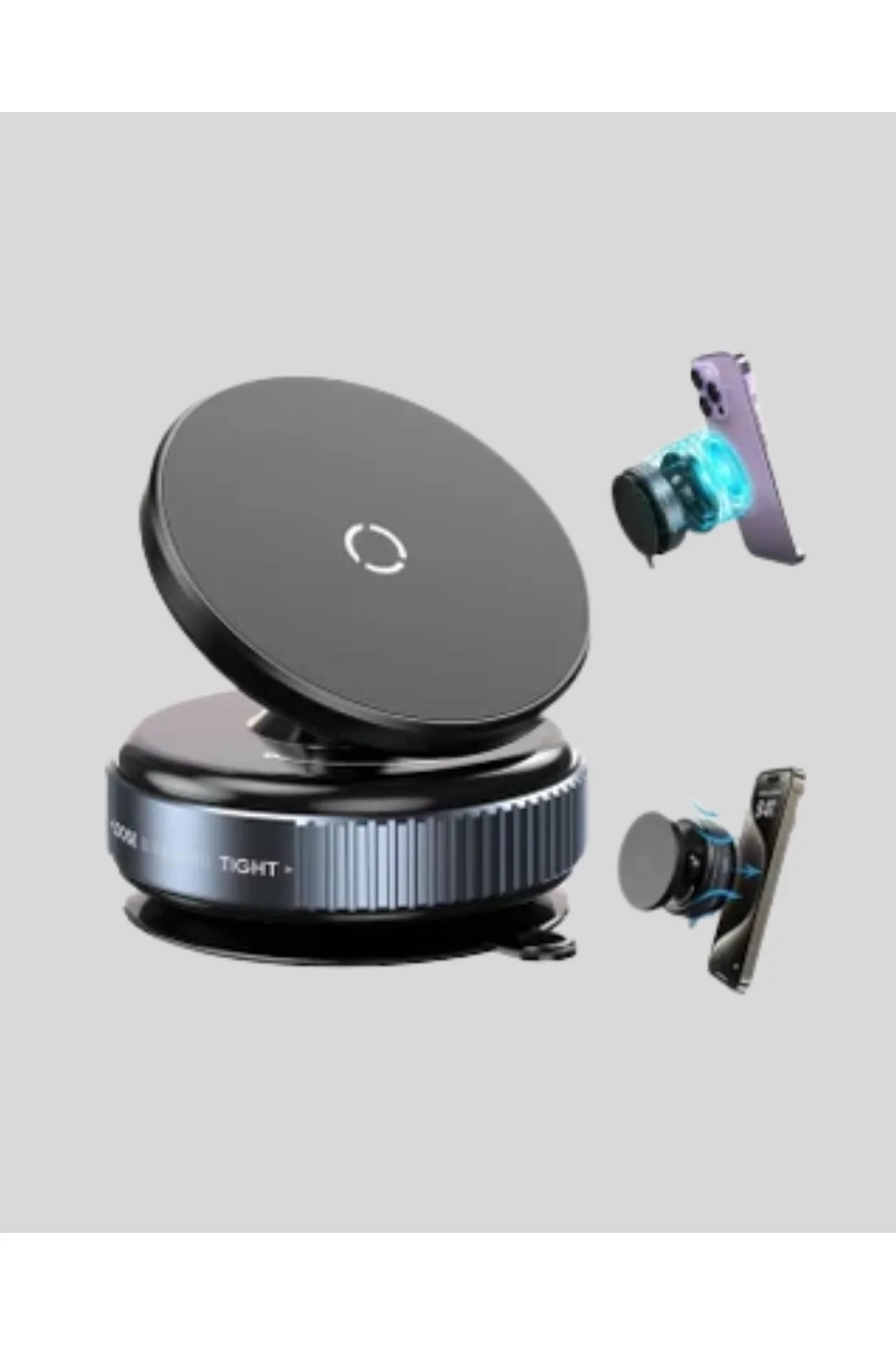 Mıknatıslı Araç Telefon Tutucu Vakum Teknolojili 360° Ayarlanabilir - Just Cheap Store Görsel 3