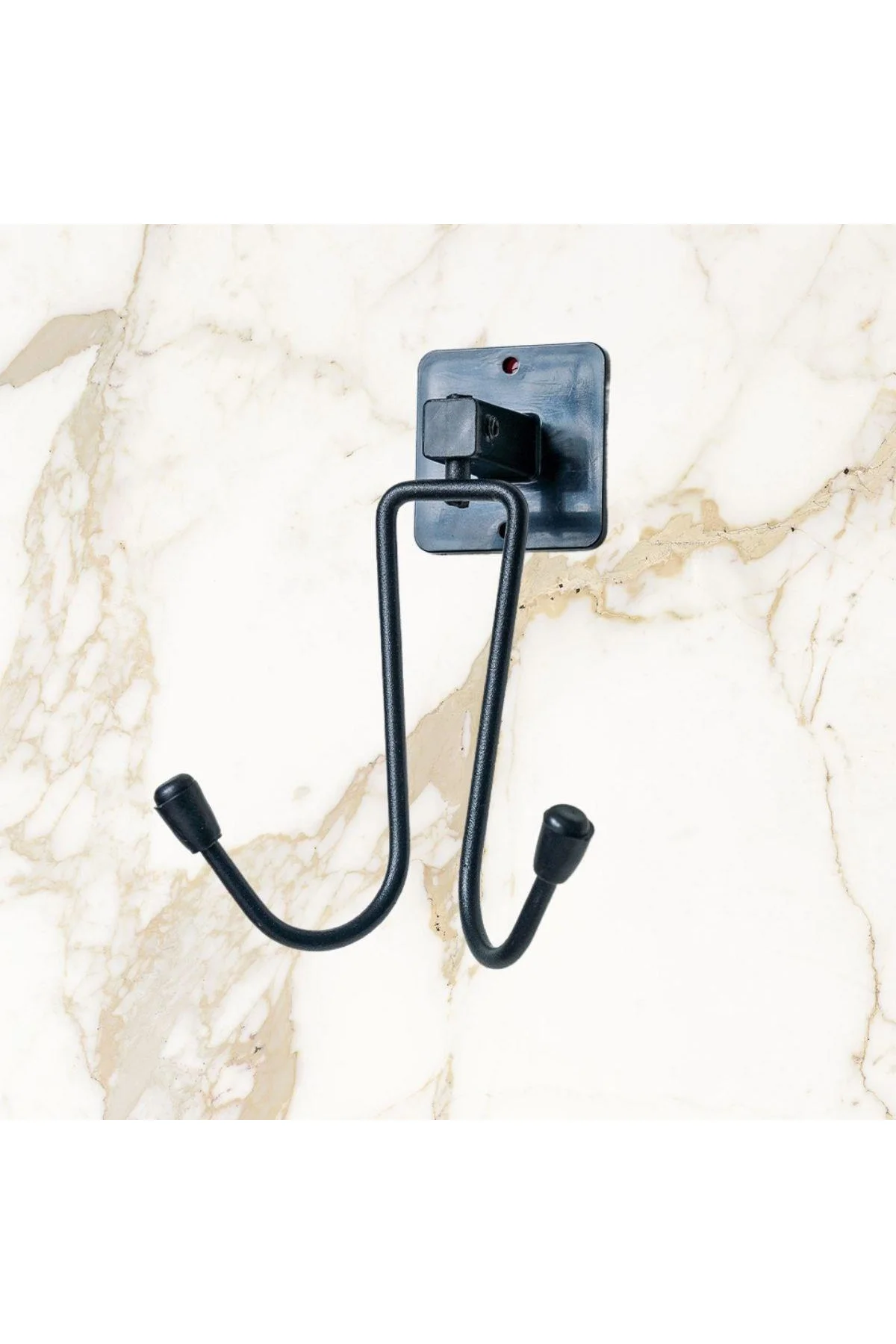 Kendiliğinden Yapışkanlı Siyah Paslanmaz Metal Bornoz ve Havlu Askılığı - Just Cheap Store Görsel 5