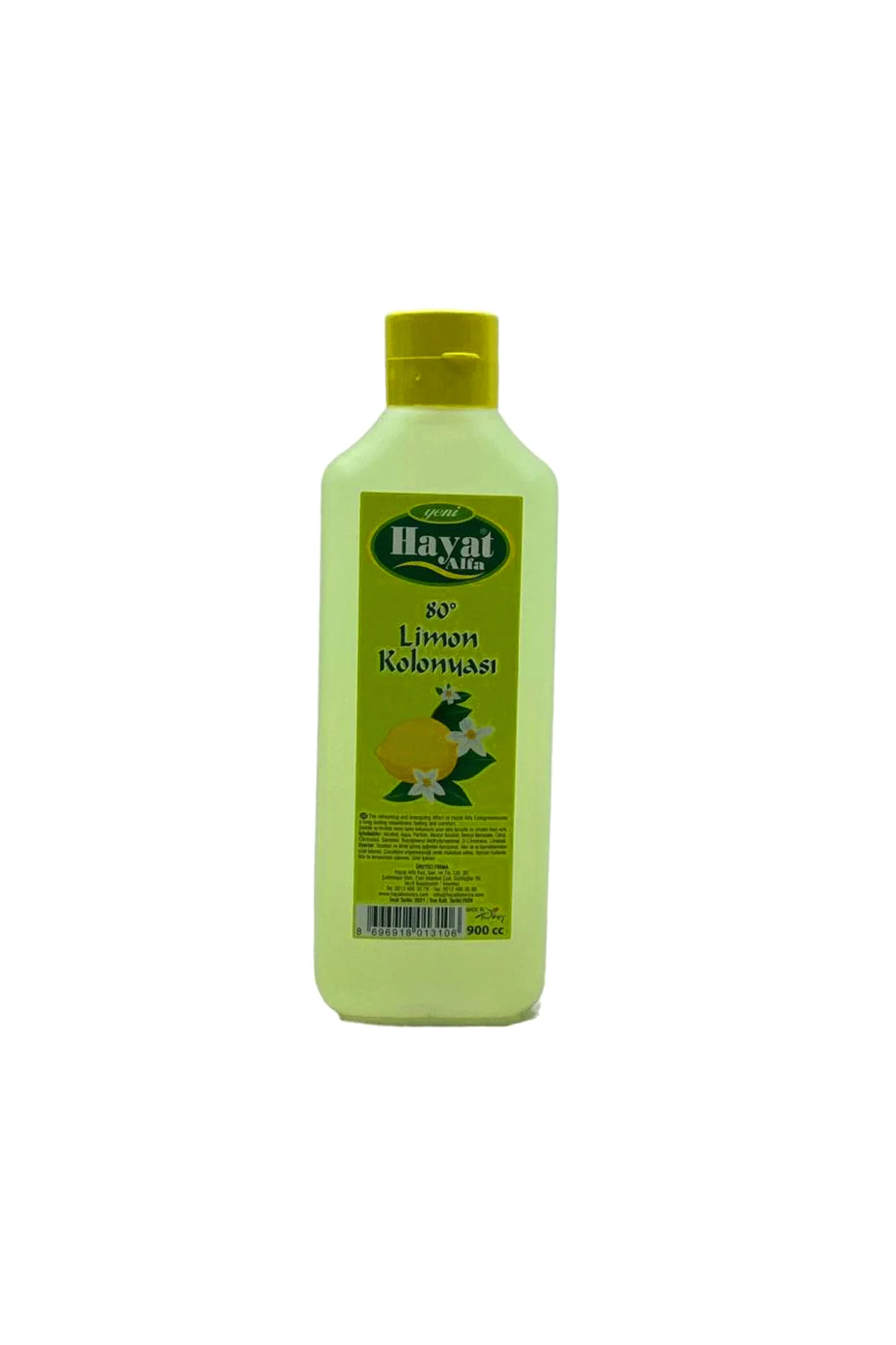 HAYAT 900ML LİMON KOLONYA BİDON