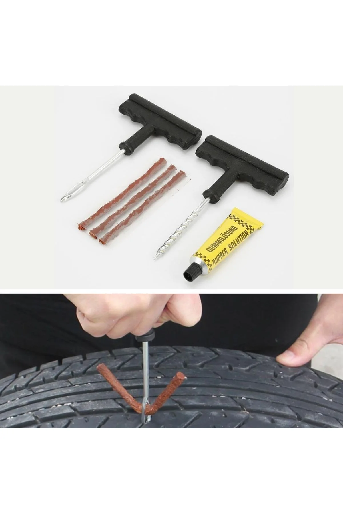 6 Parça Araba Motosiklet Otomobil Bisiklet Lastik Tamir Kiti Araç Bakım Seti (4741) - Just Cheap Store Görsel 4