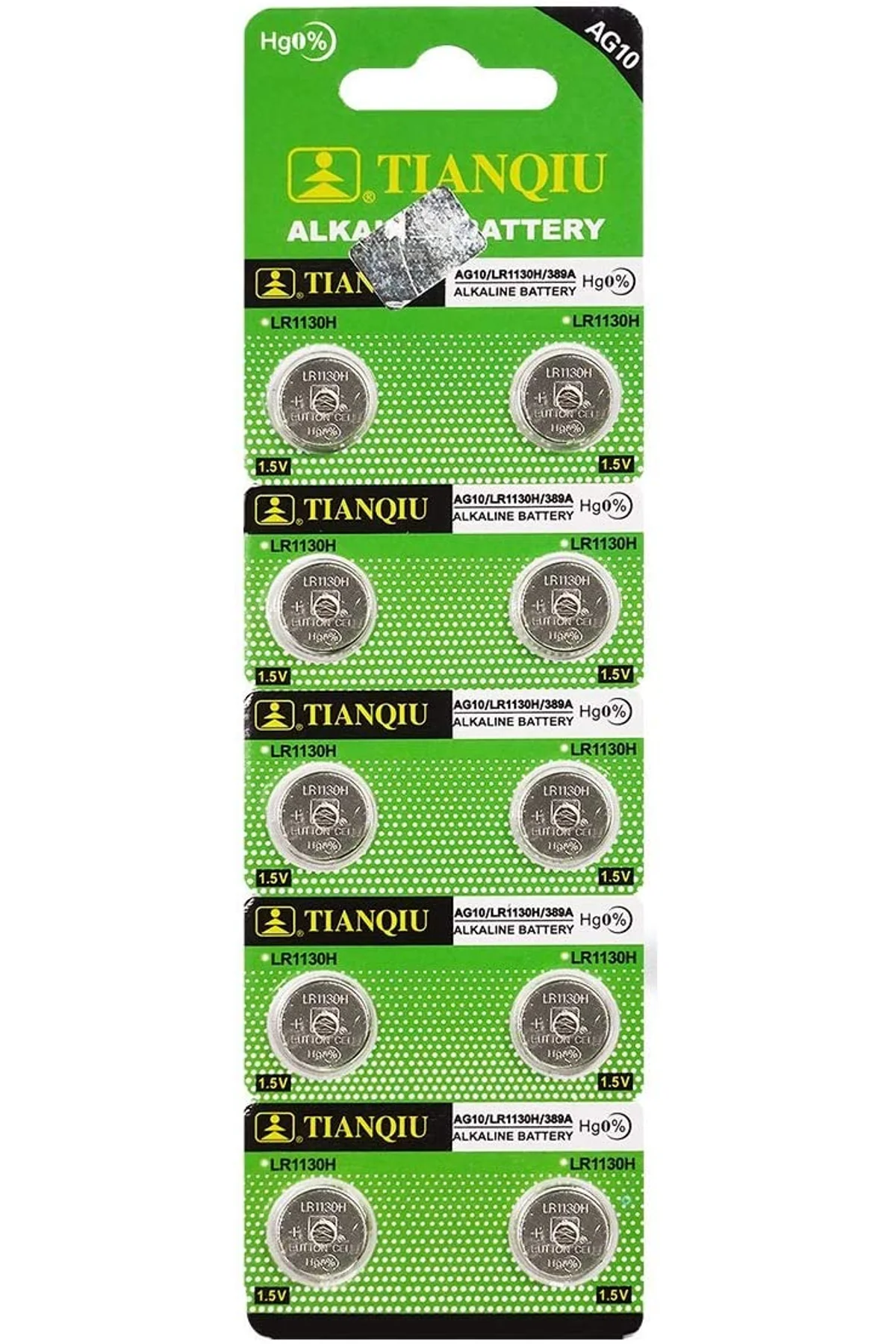 Buton Pil - Saat Lazer Hesap Makinesi Pili 10lu Paket AG10 - LR1130H - 389A -1.55V