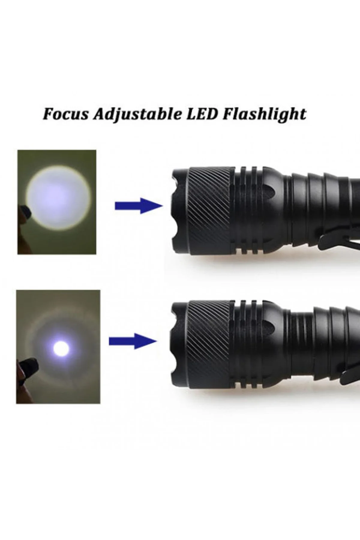 Şarjlı Mini Led El Feneri Cree Led 500 Lumens - Just Cheap Store Görsel 4