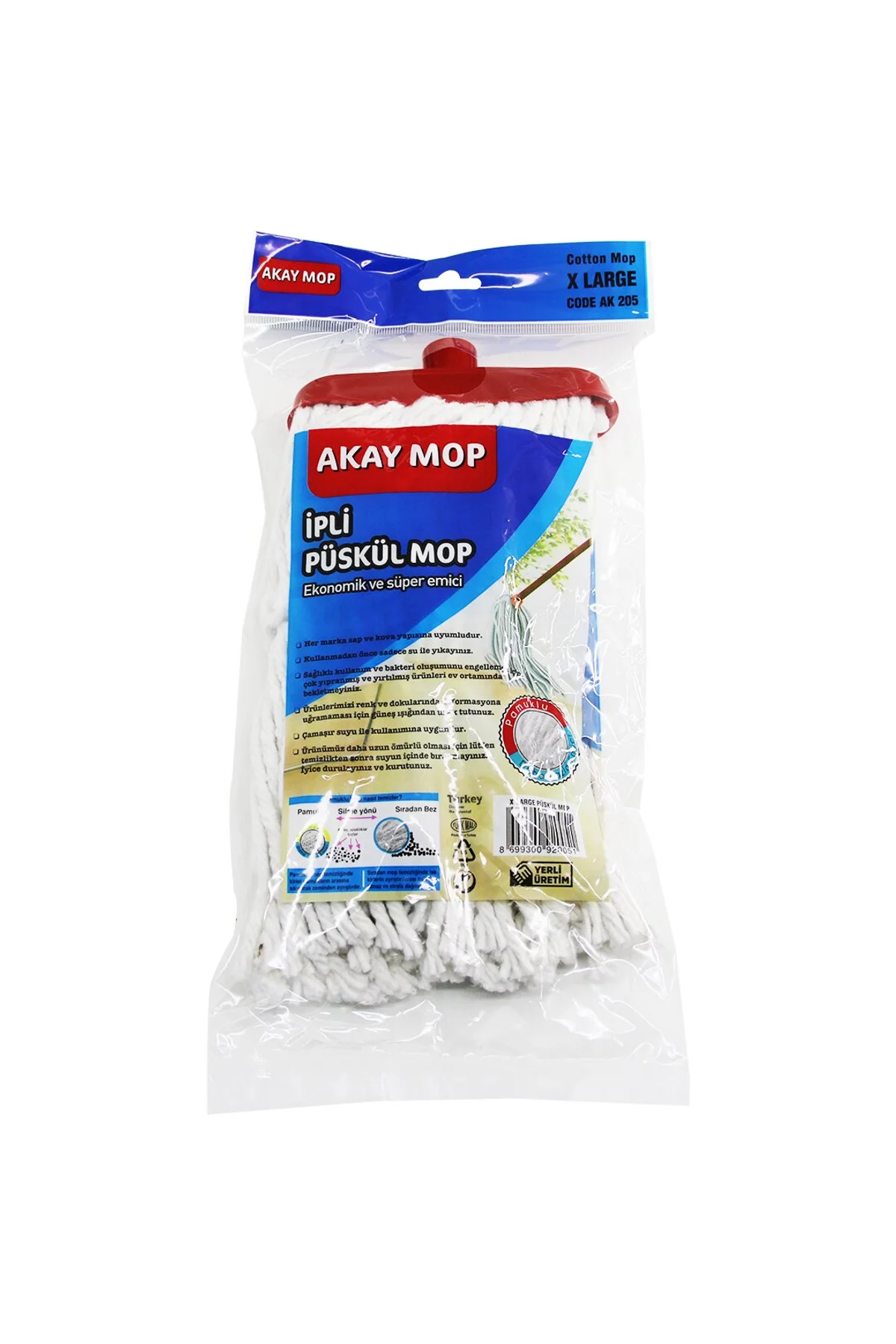 X LARGE ÖRGÜLÜ İPLİ PÜSKÜL PAMUK MOP