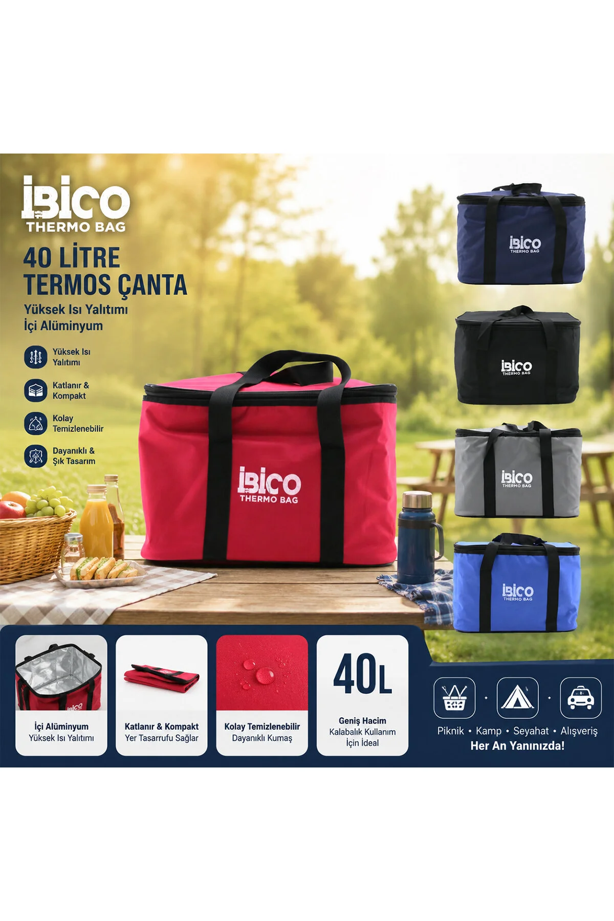 40 LİTRE BUZLUK - TERMOS ÇANTA - Just Cheap Store Görsel 2