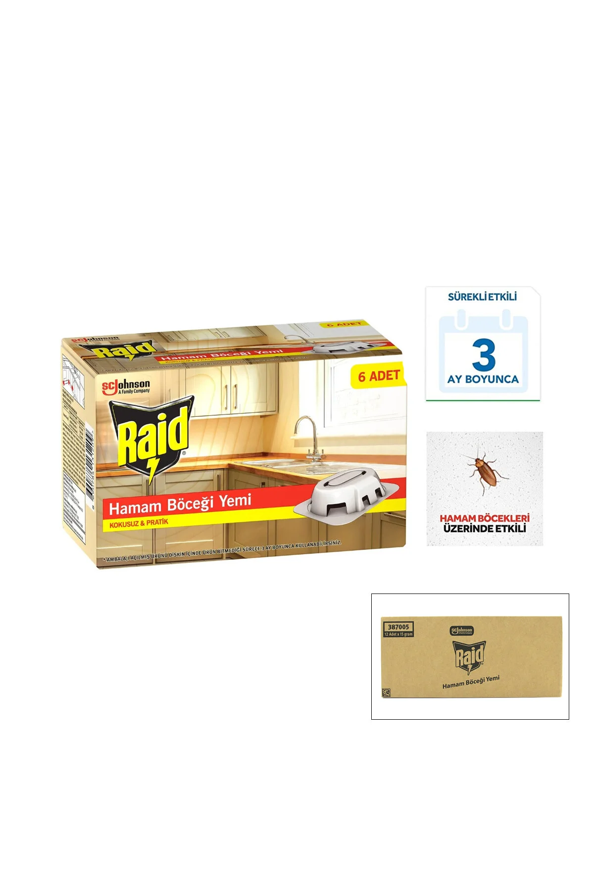RAİD 6 PARÇA HAMAM BÖCEK YEMİ (4741) - Just Cheap Store Görsel 3