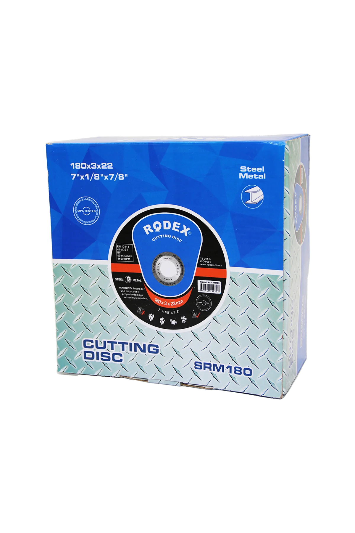 METAL KESİCİ DİSK 180X3X22MM FOR METAL