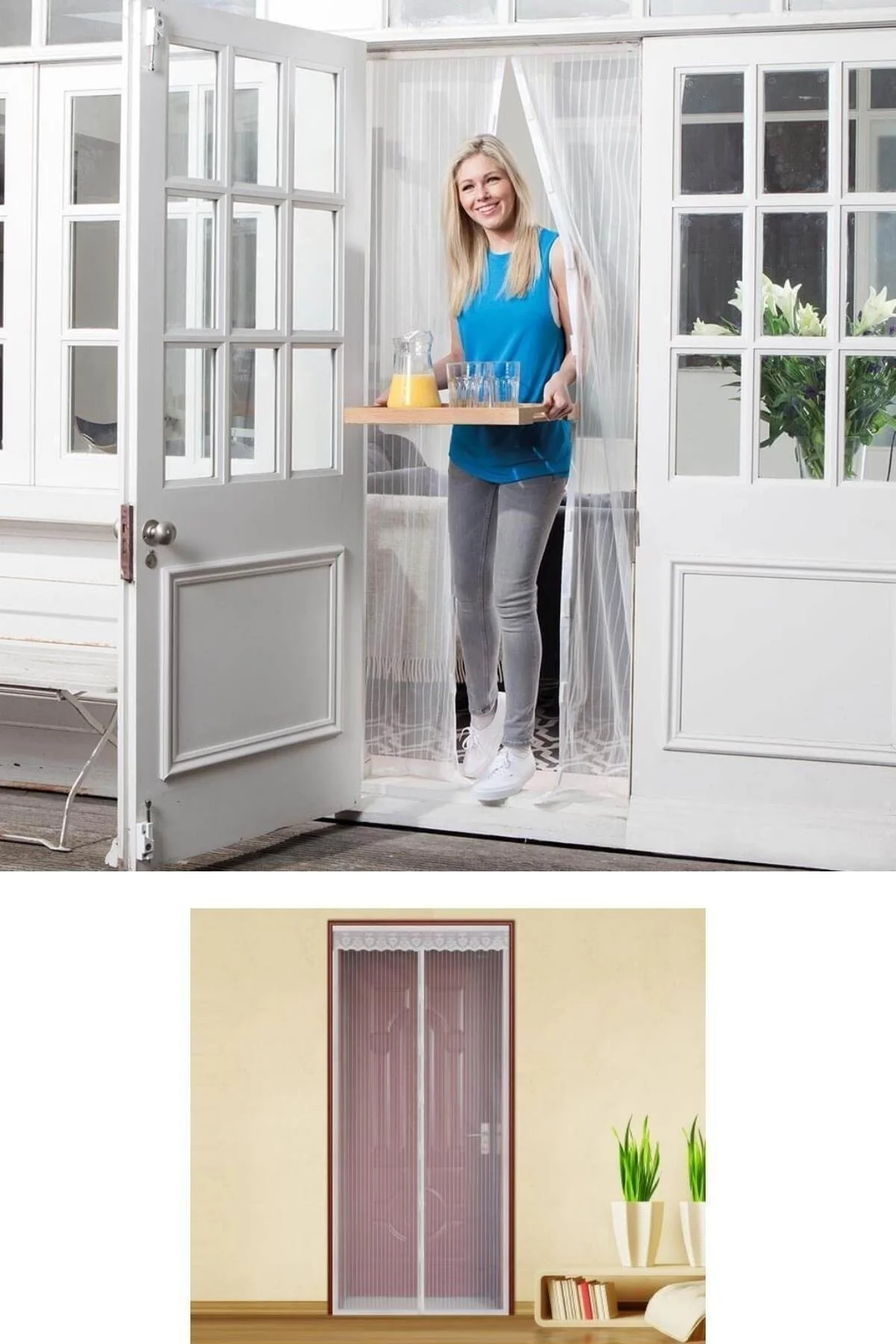 Mıknatıslı Kapı Sinekliği Tül Perde 105 x 205 cm - Just Cheap Store Görsel 3