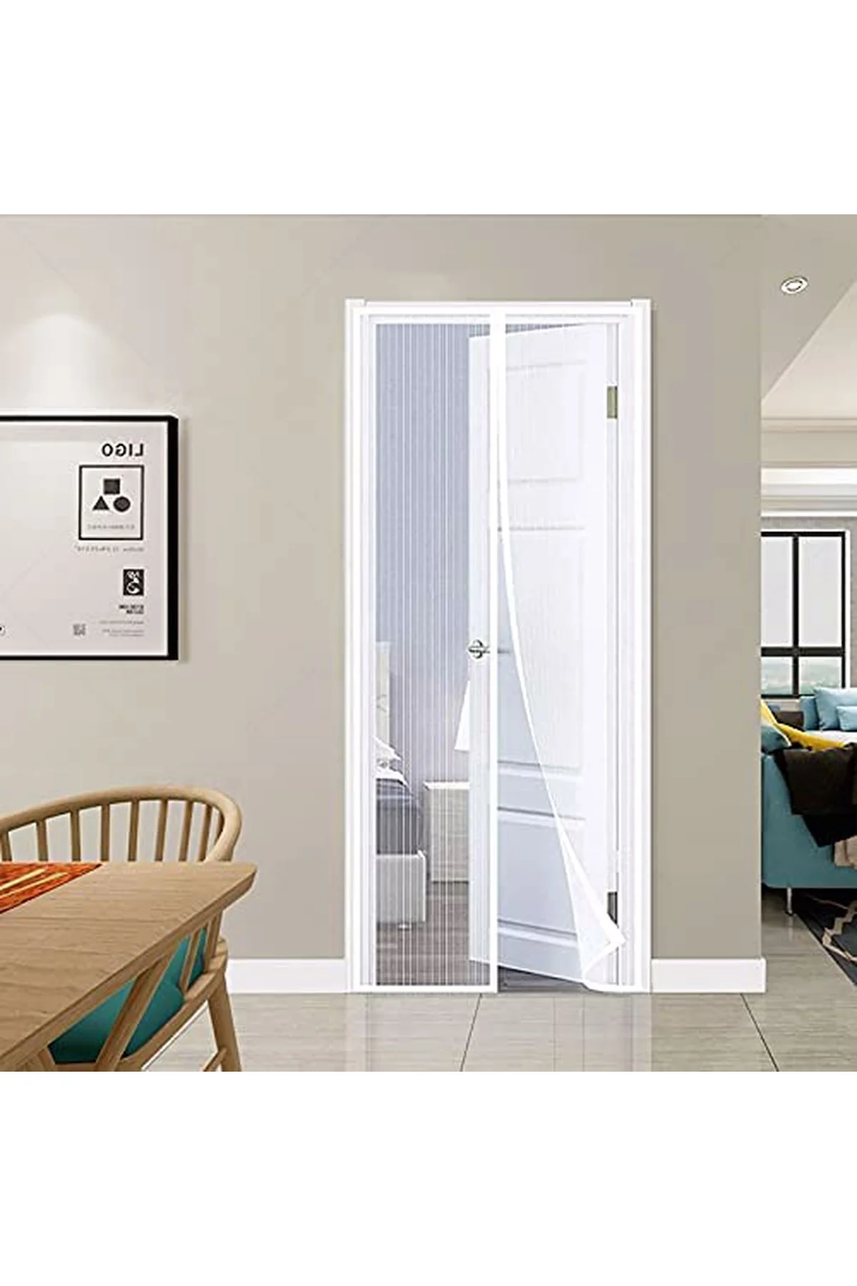 Mıknatıslı Kapı Sinekliği Tül Perde 105 x 205 cm - Just Cheap Store Görsel 4
