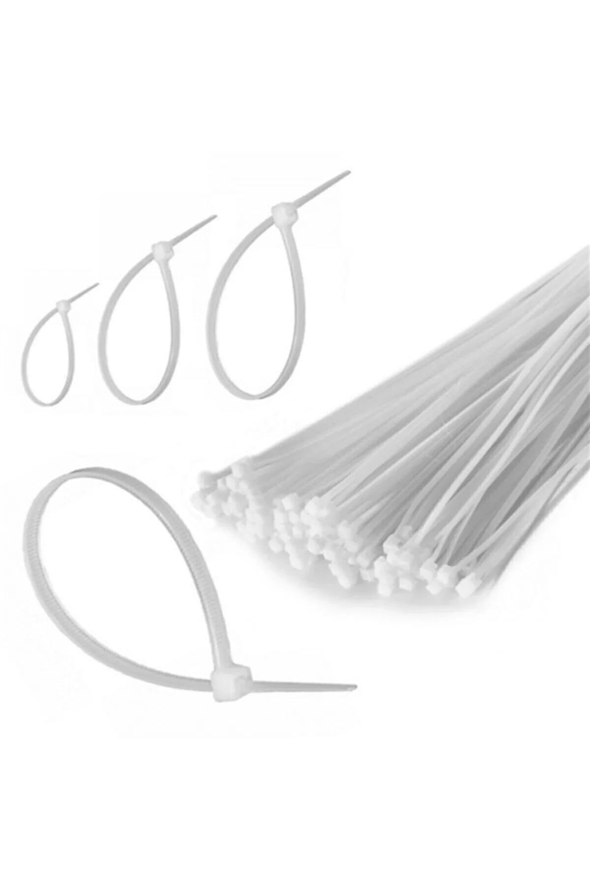 100 Adet Plastik Cırt Kelepçe Kablo Bağı Kablo Düzenleyici- 3.6 X 150 MM - Just Cheap Store Görsel 3