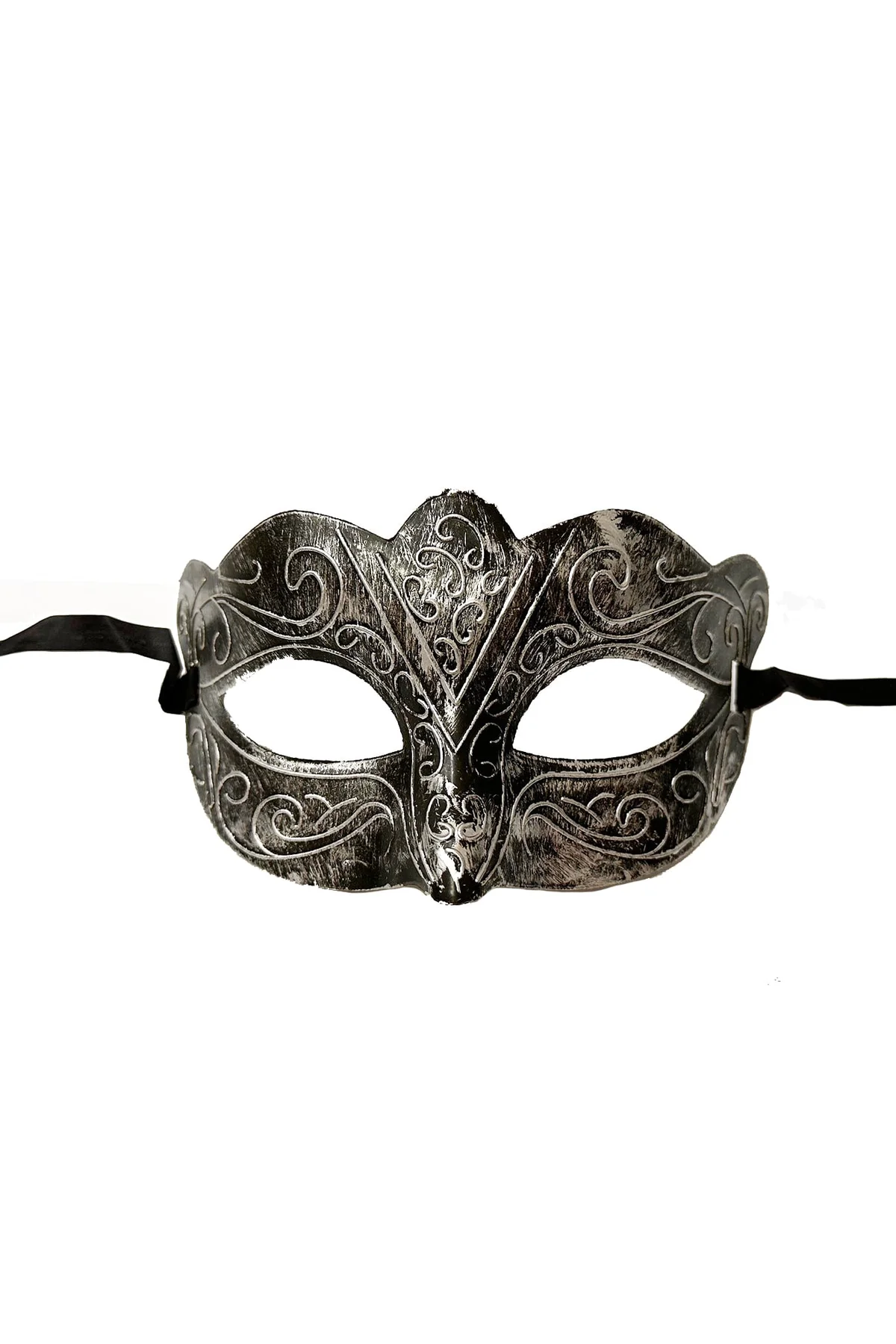 Maskeli Balo Antik Gri Gümüş Eskitilmiş Maske Balo Venedik (4741) - Just Cheap Store Görsel 5