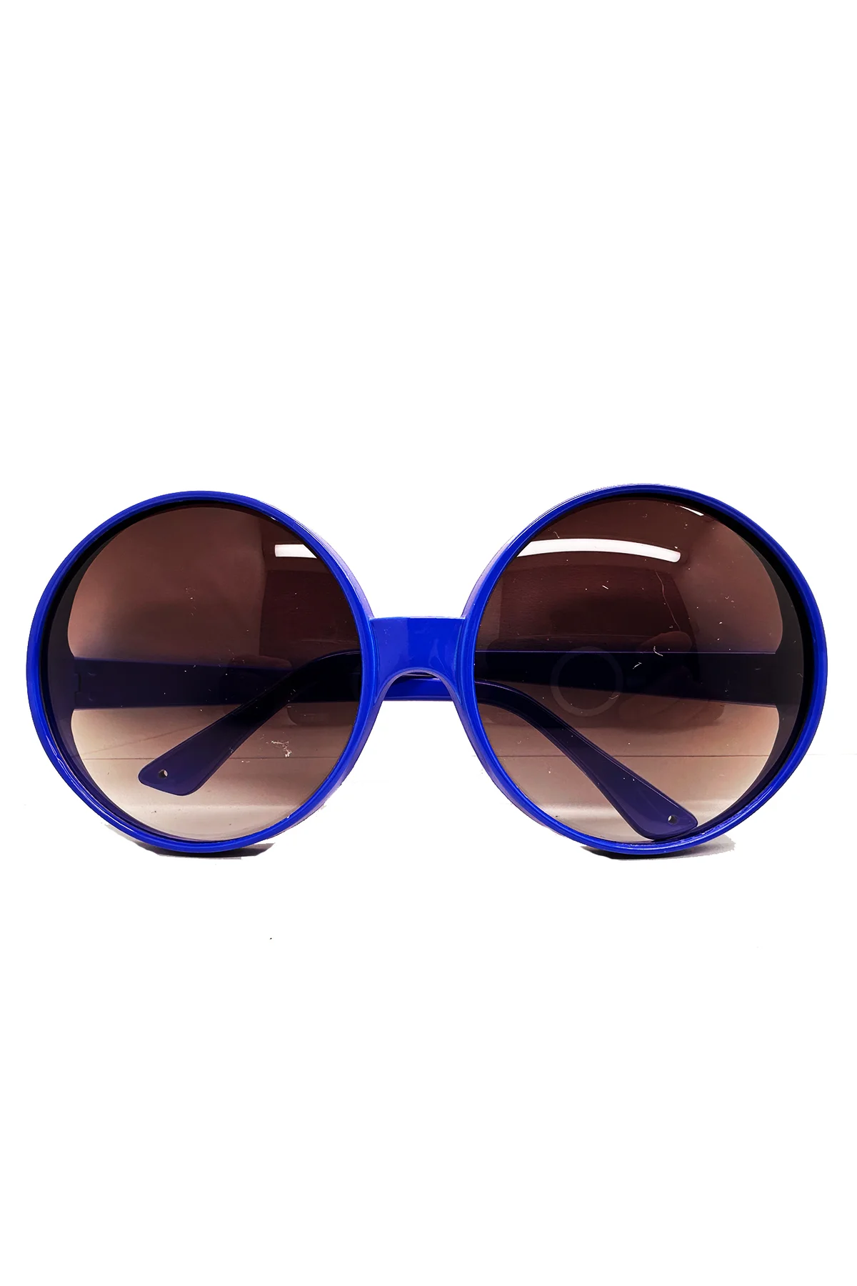 Yuvarlak Yeşilçam 80 li 90 lı Yıllar Parti Gözlüğü Retro Mavi Renk - Just Cheap Store Görsel 2
