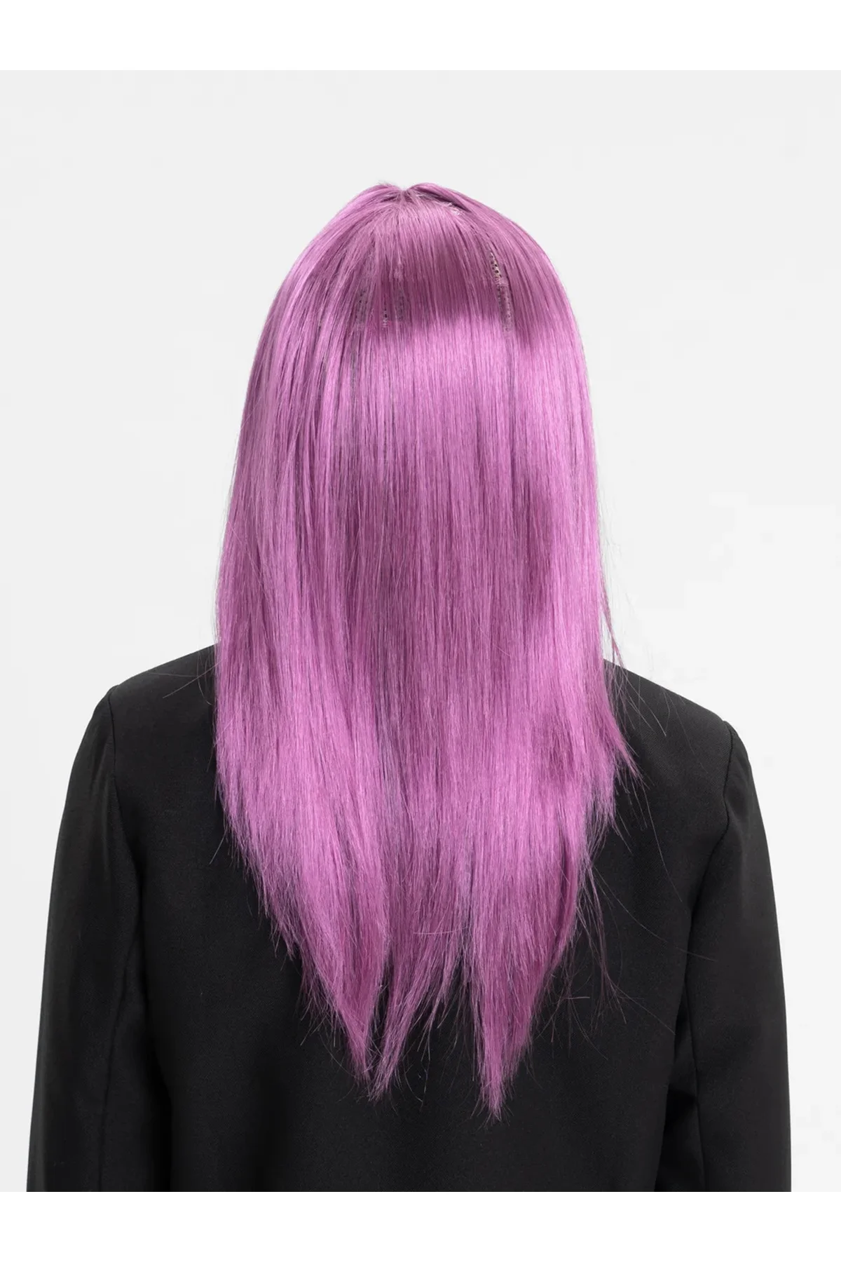 Rose Pembe Renk Düz Kesim Uzun Parti Peruğu Takma Saç - Just Cheap Store Görsel 2