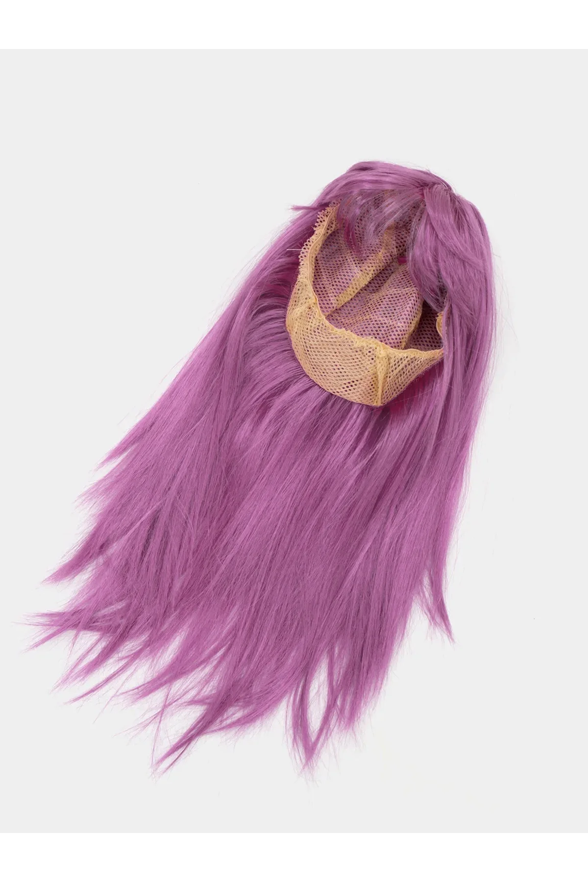 Rose Pembe Renk Düz Kesim Uzun Parti Peruğu Takma Saç - Just Cheap Store Görsel 3