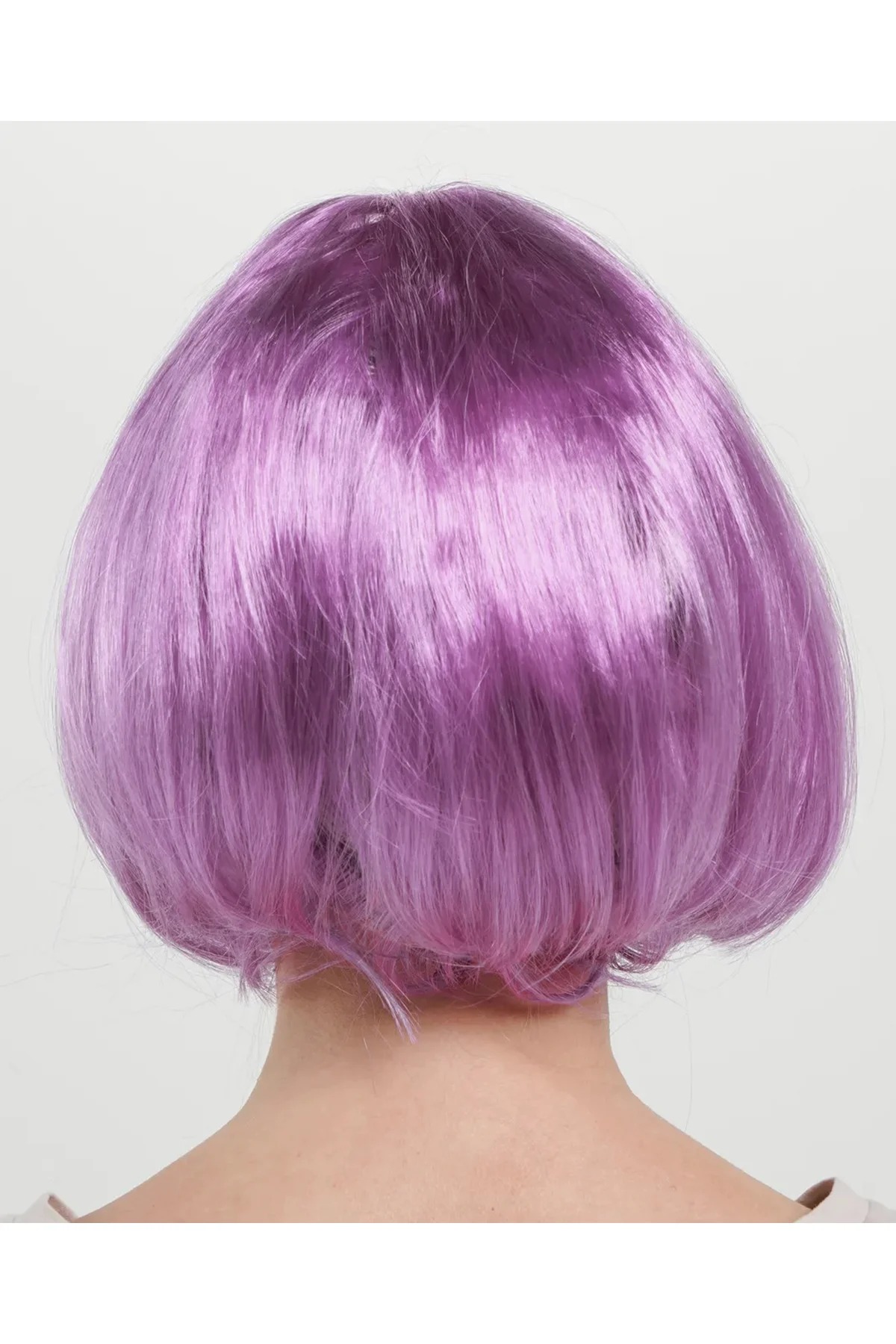 Rose Pembe Renk Düz Kesim Küt Parti Peruğu Kısa Takma Saç - Just Cheap Store Görsel 2