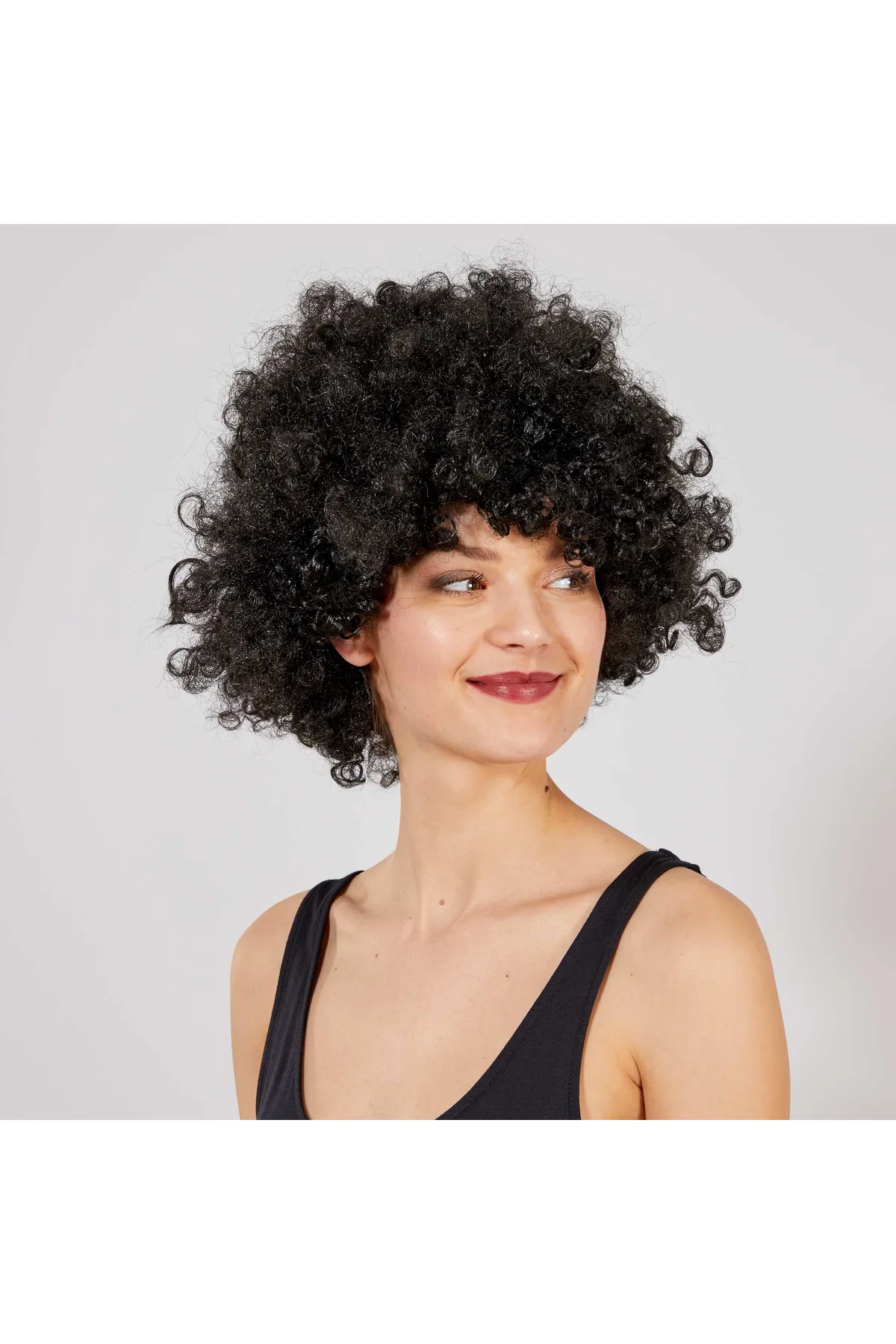 Siyah Renk Kıvırcık Afro Bonus Peruk - Just Cheap Store Görsel 2