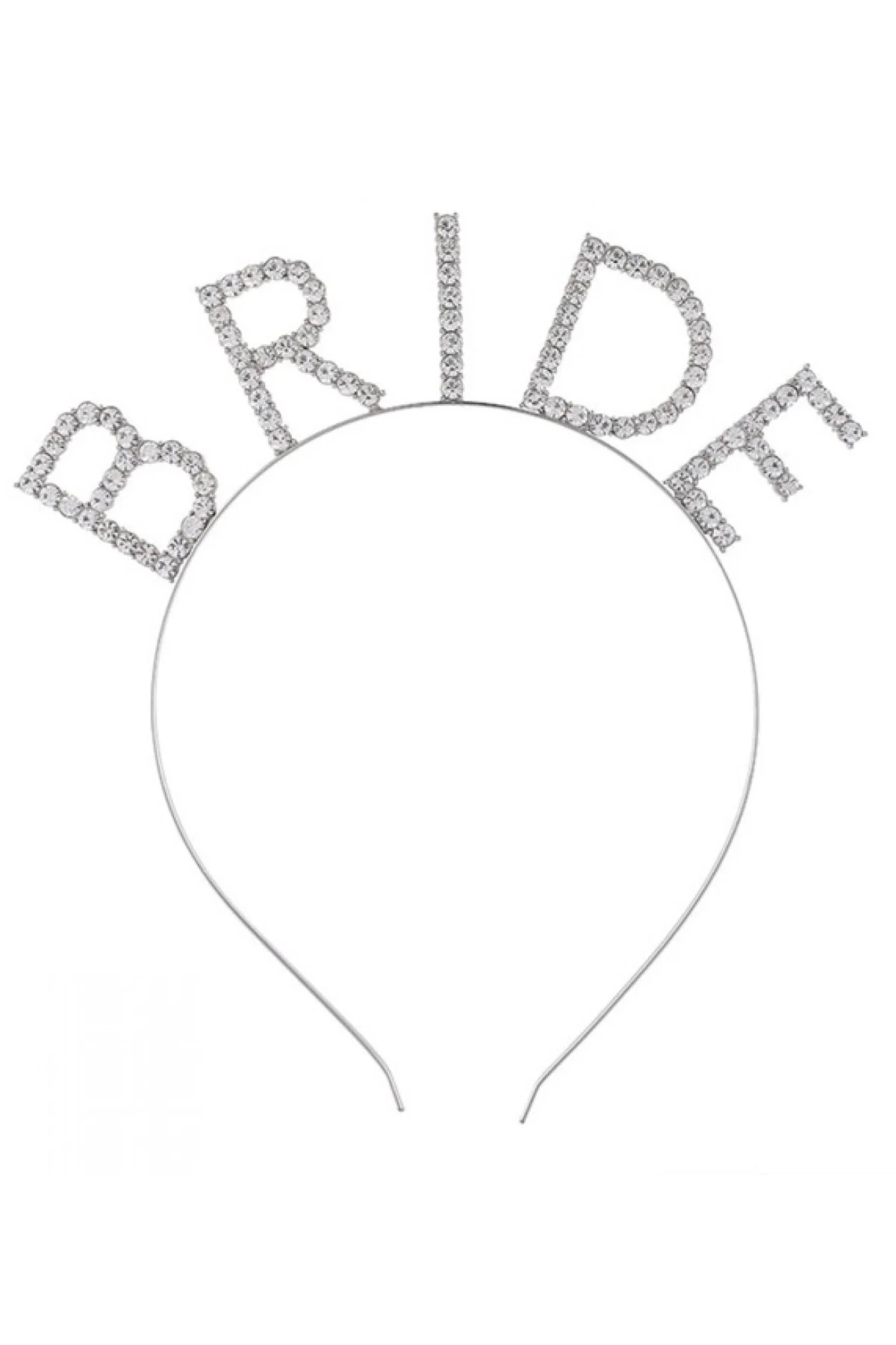 Bekarlığa Veda Mega Boy Kristal Taşlı Gümüş Bride Taç Gelin Tacı 20X21 cm - Just Cheap Store Görsel 2