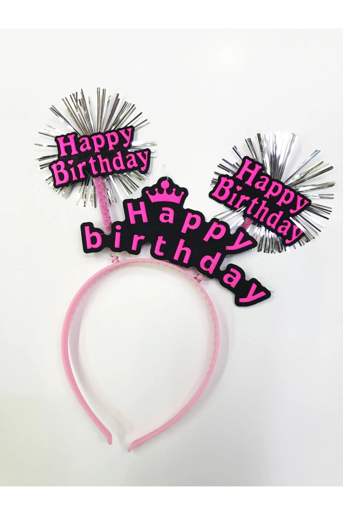 Happy Birthday Neon Renk Doğum Günü Tacı 12 Adet - Just Cheap Store Görsel 5