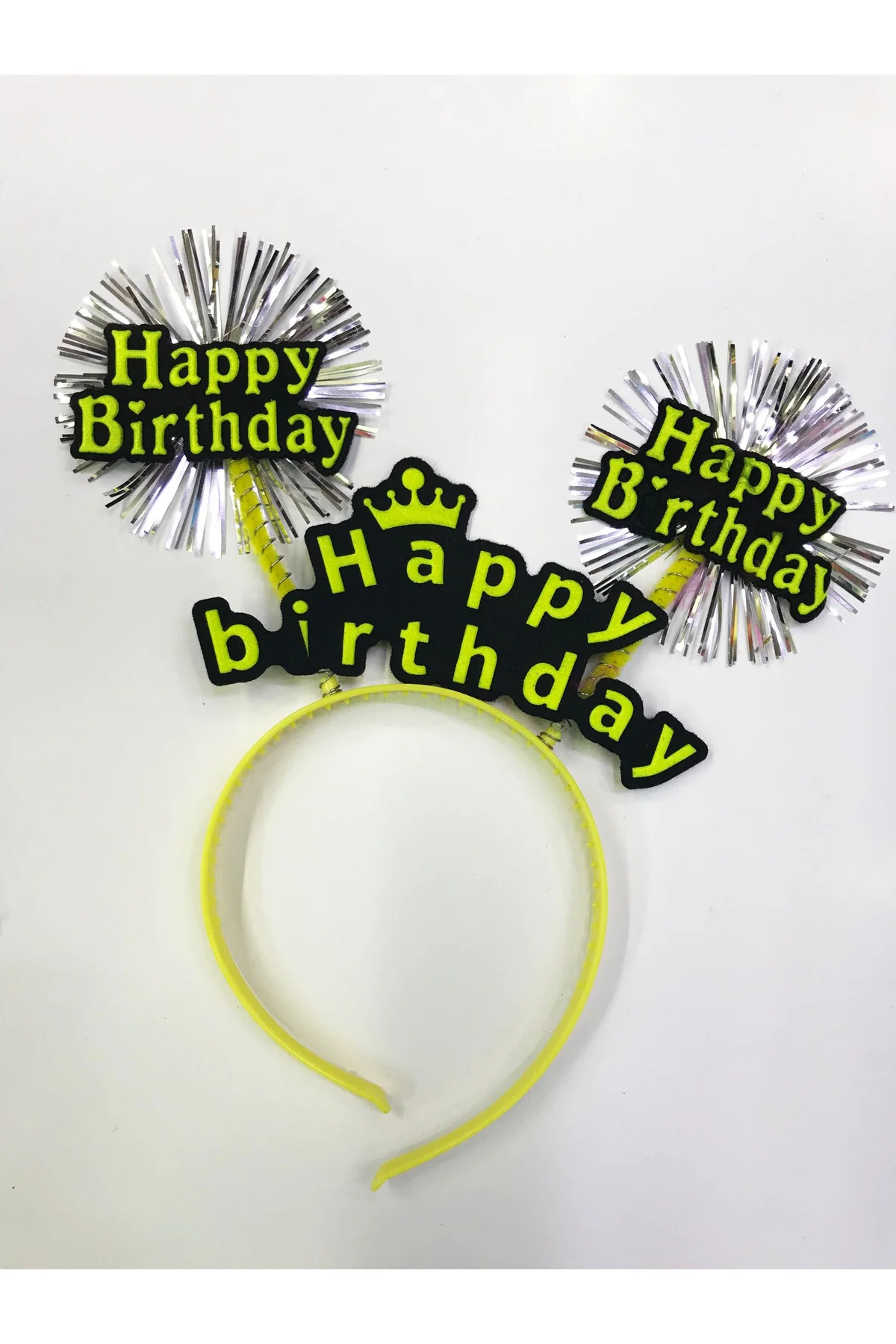 Happy Birthday Neon Renk Doğum Günü Tacı 12 Adet - Just Cheap Store Görsel 2