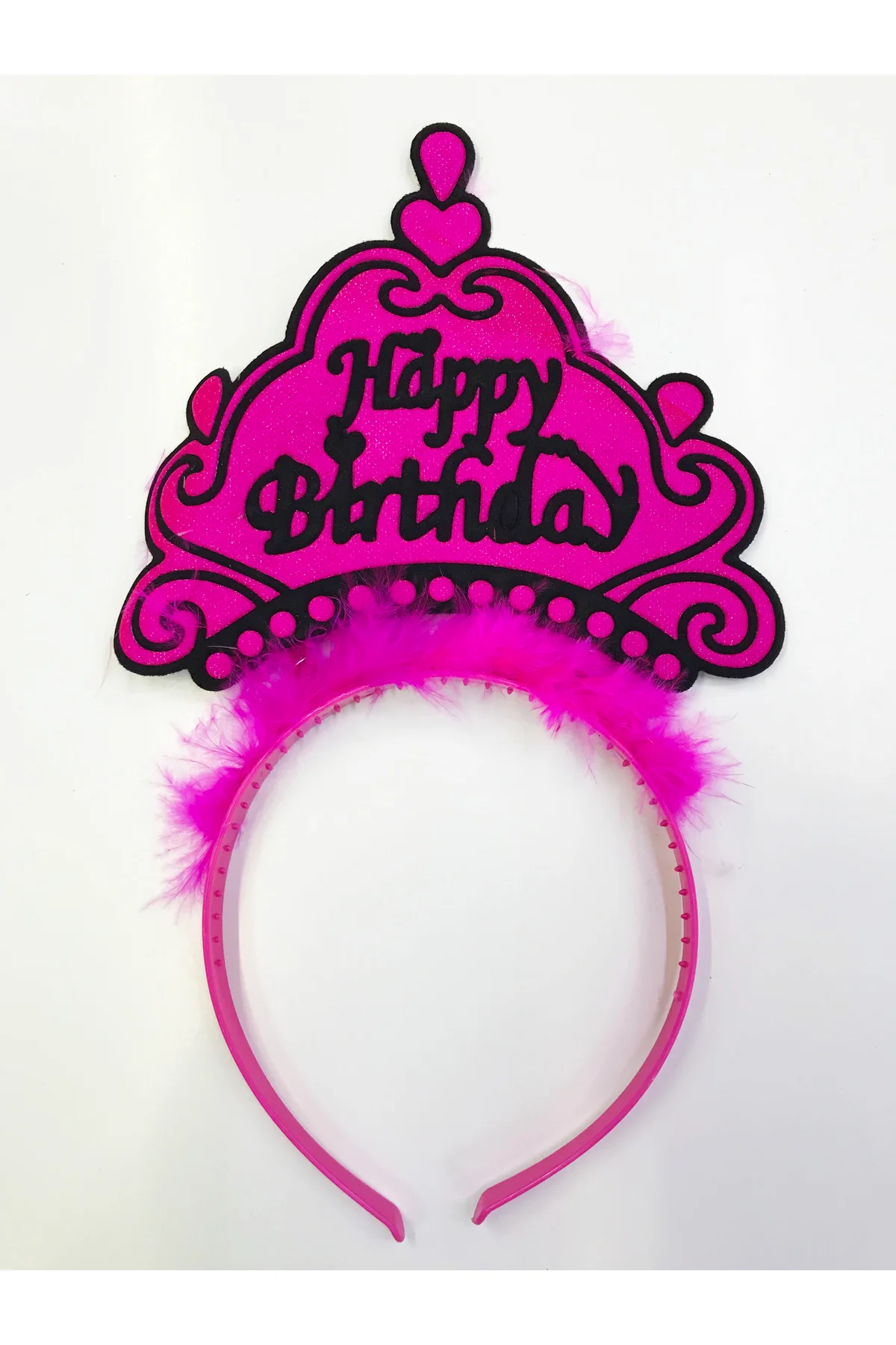 Happy Birthday Yazılı Neon Renk Taç 12 Adet - Just Cheap Store Görsel 4