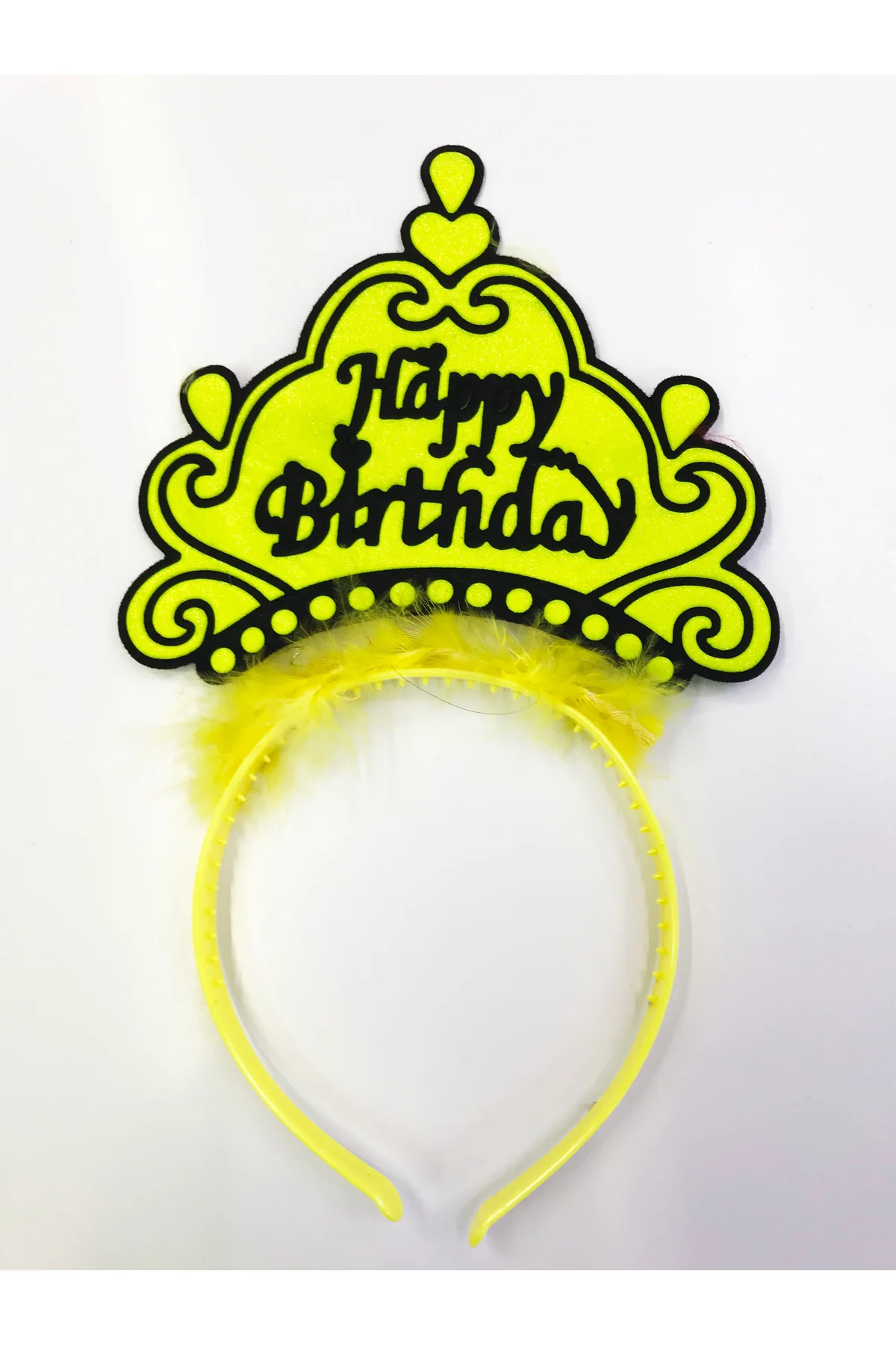 Happy Birthday Yazılı Neon Renk Taç 12 Adet - Just Cheap Store Görsel 3