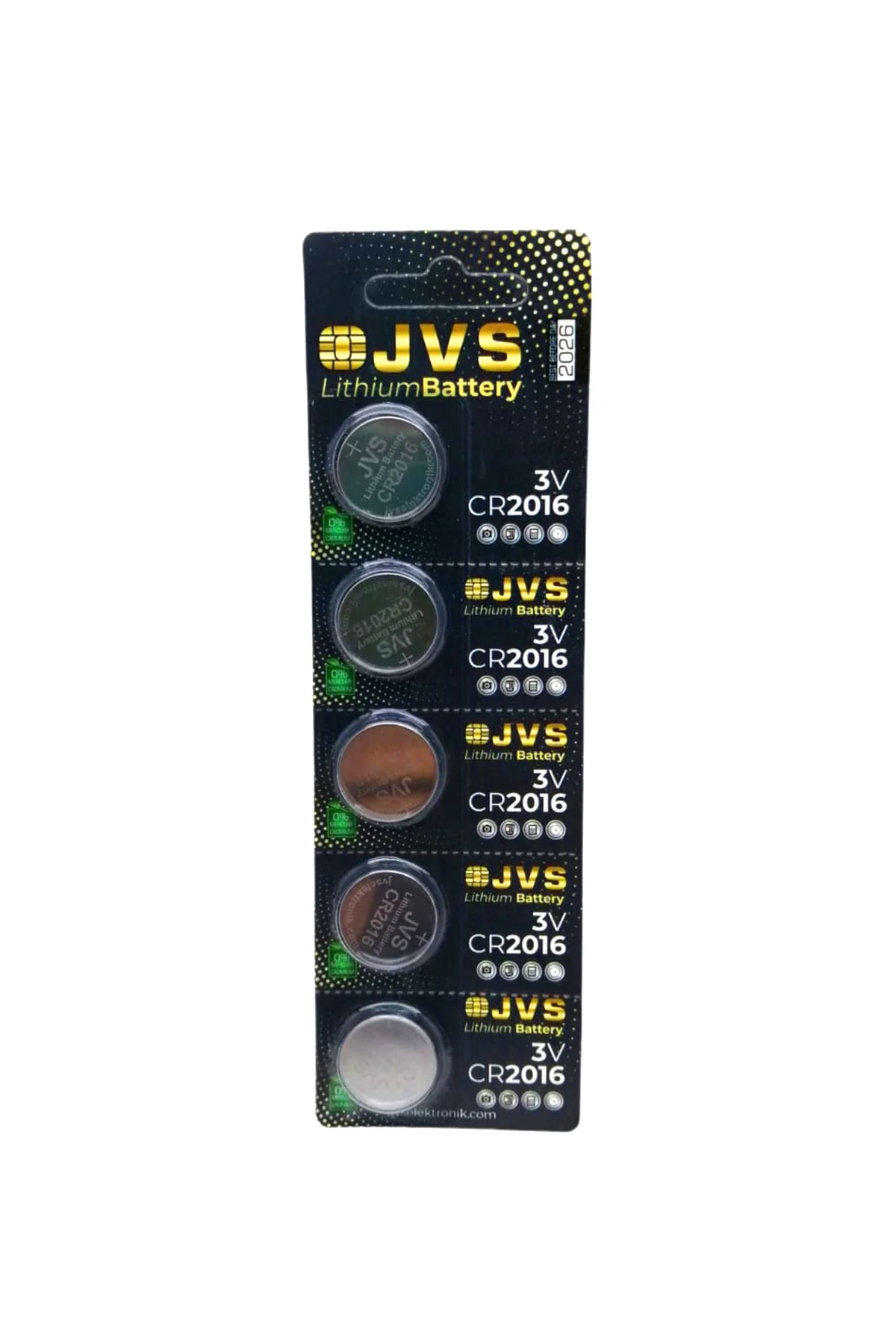JVS CR2016 3V PARA PİLİ 5Lİ KART