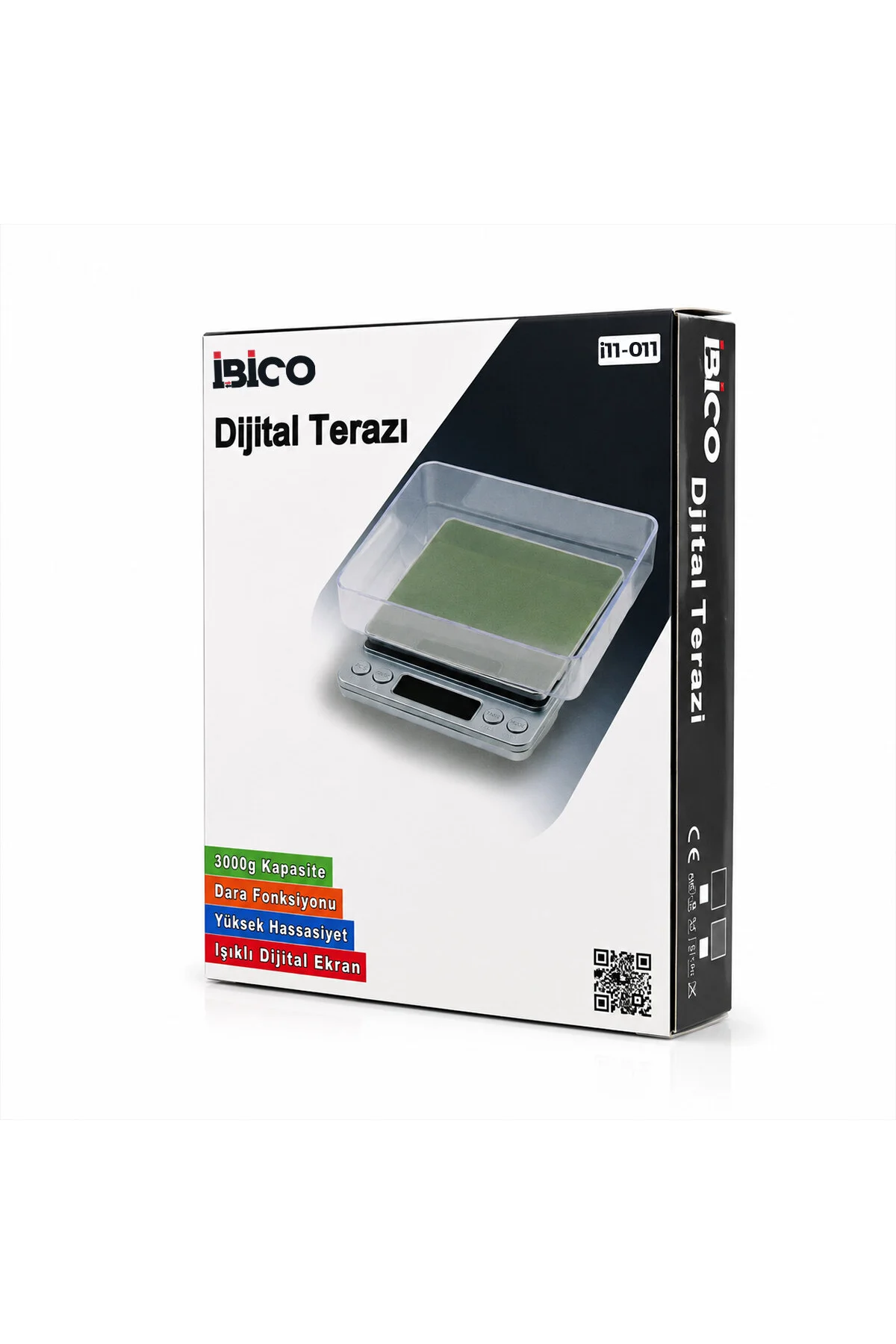 SUPERIOR MINI I-2000 3000GR/0.1GR MİNİ=10.5X13CM HASSAS TARTI - TERAZİ ŞEFFAF PLS.KAPAK PİLLİ (4741) - Just Cheap Store Görsel 3