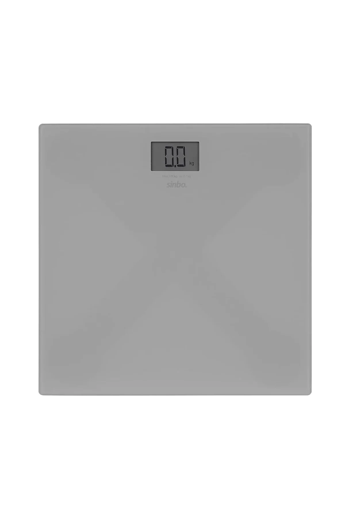 SİNBO SBS-4451 DİJİTAL - PİLLİ GRİ CAM BANYO BASKÜL TERAZİ TARTI LCD EKRAN 180KG/100GR 26X26CM (4741
