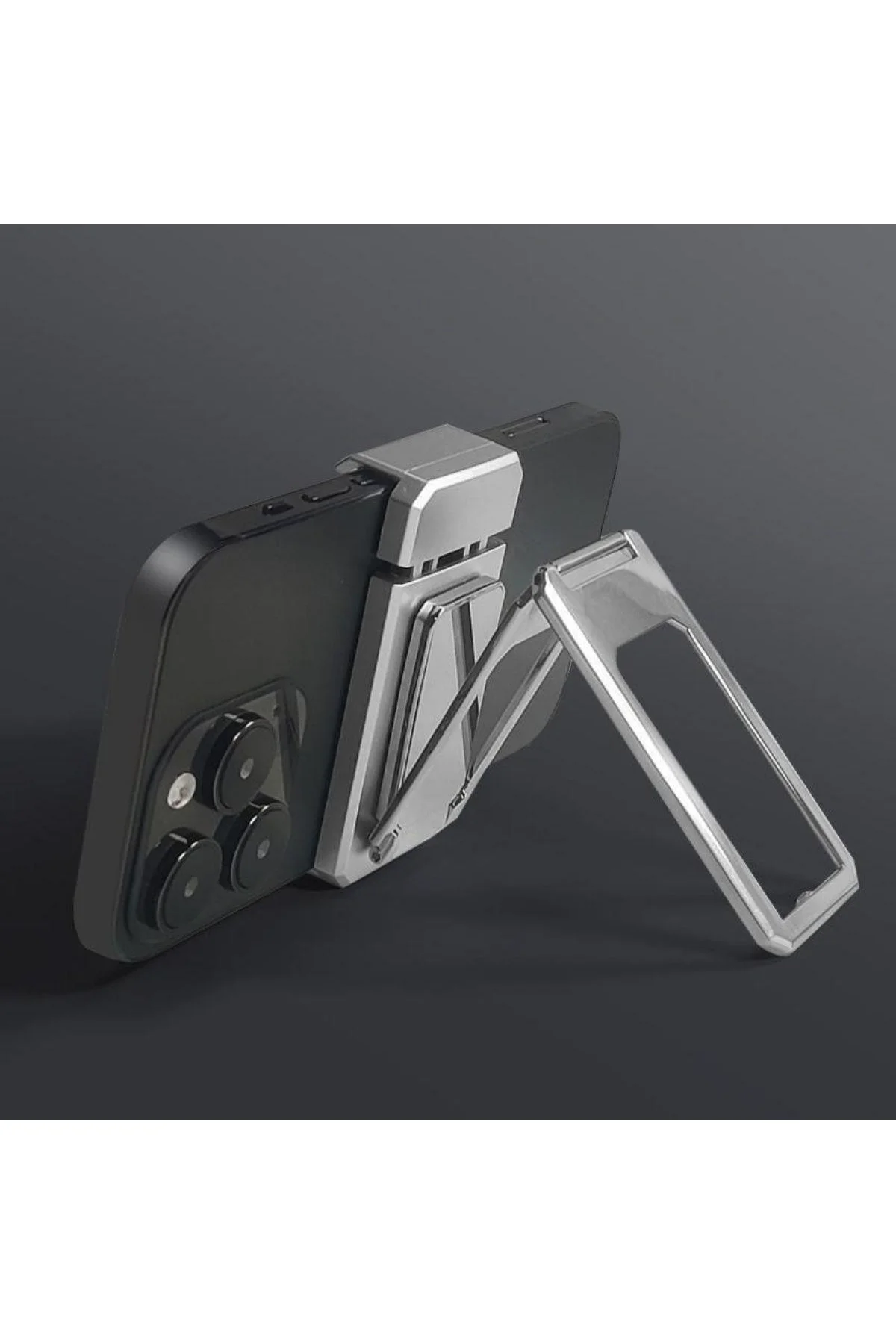 360 derece Dönen Tüm Telefon Tipleri İle Uyumlu Metal Telefon Standı Braket - Just Cheap Store Görsel 5