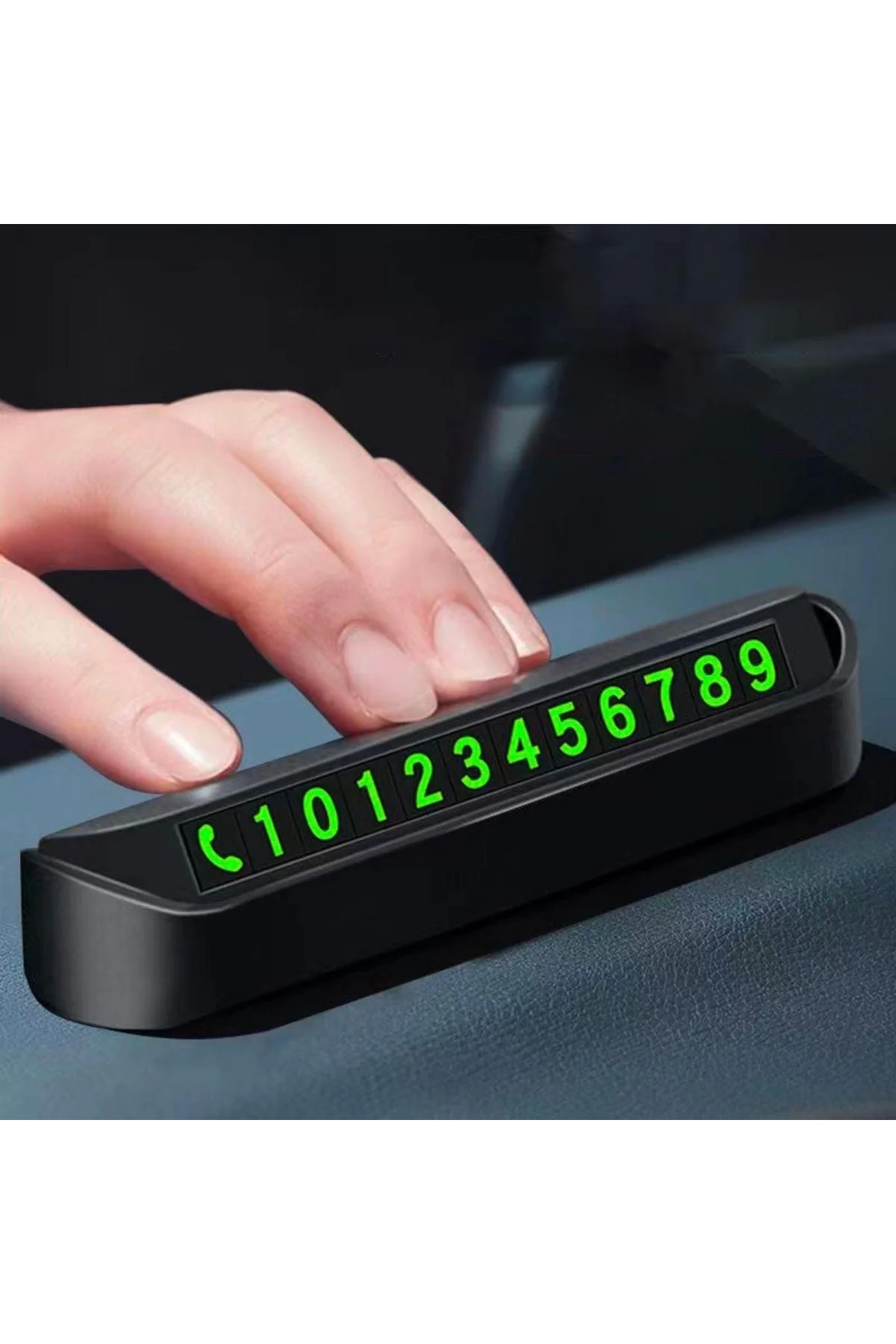 Pratik Fosforlu Telefon Numarası Yamzak İçin Araç İçi Oto Numaratör Numaralık - Just Cheap Store Görsel 4
