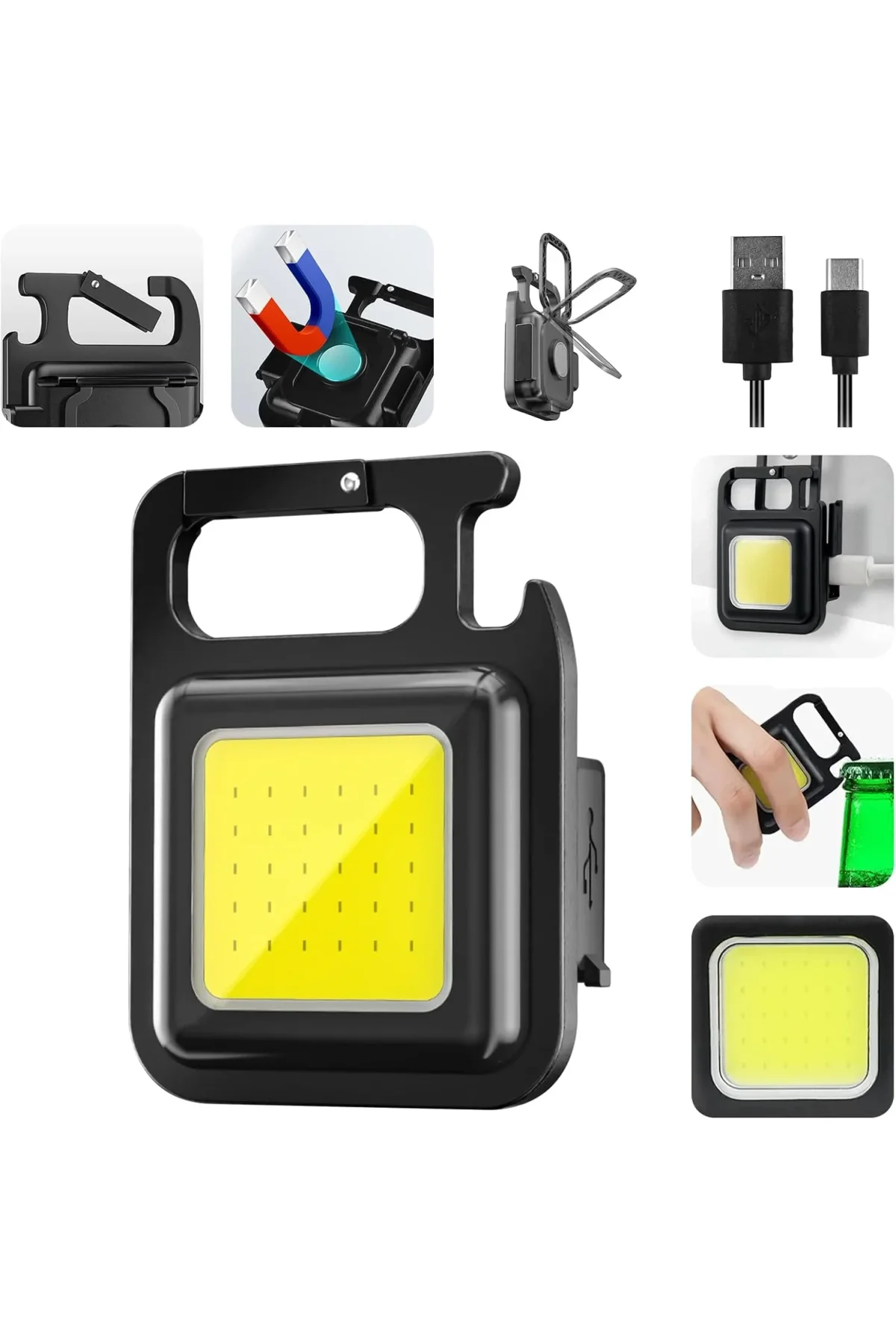 Anahtarlıklı Fener Fener Cob Led (4741) - Just Cheap Store Görsel 2